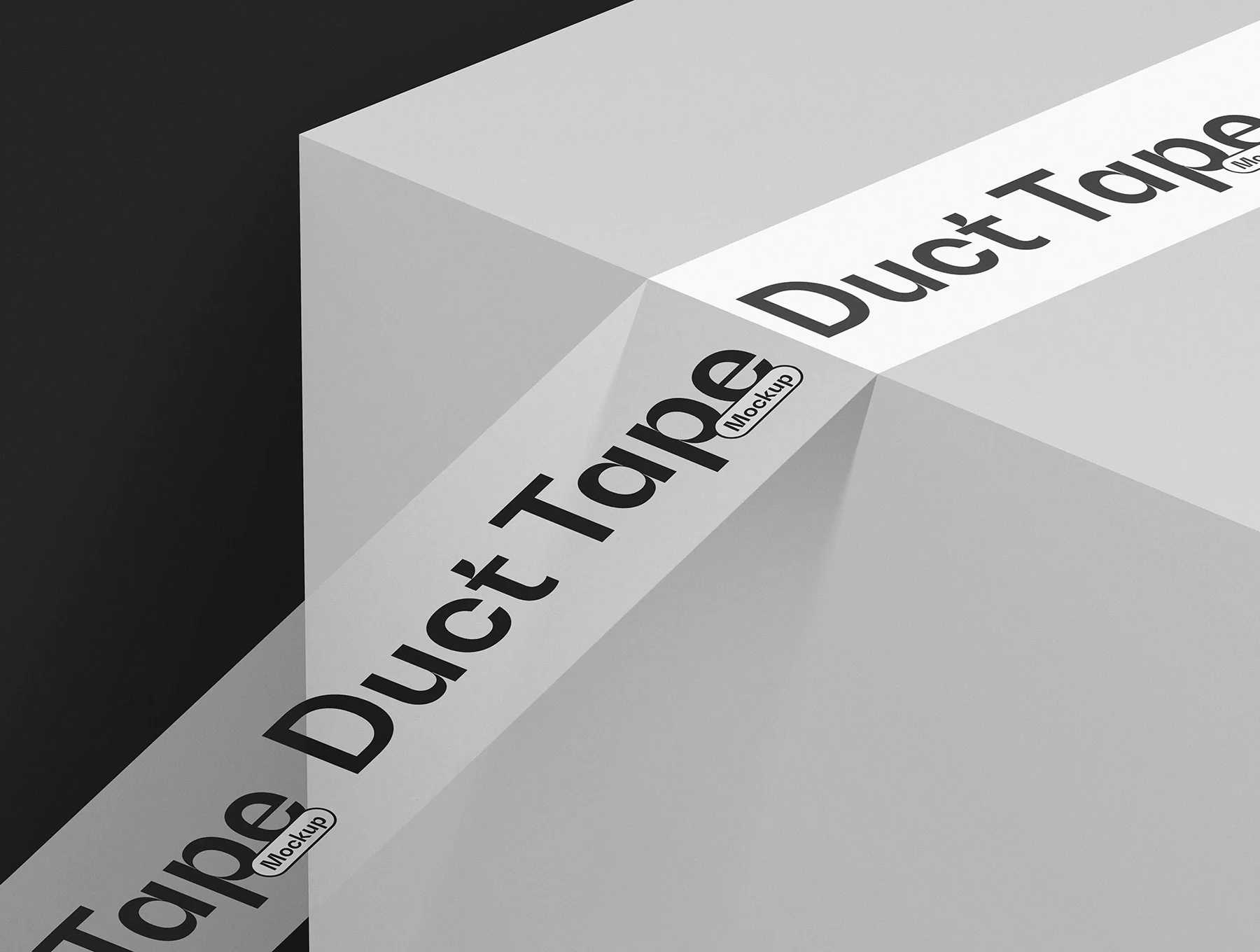 Duct Tape & Box Mockups Set 6