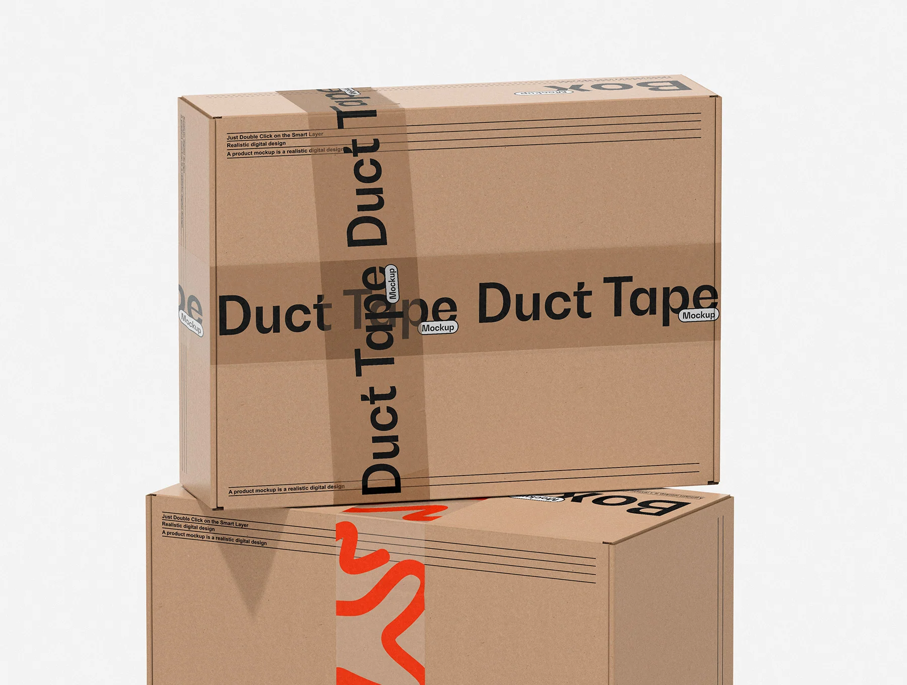 Duct Tape & Box Mockups Set 8