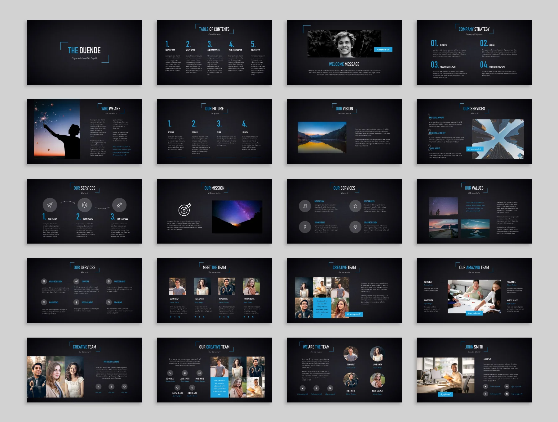 Duende Dark Powerpoint Template 3