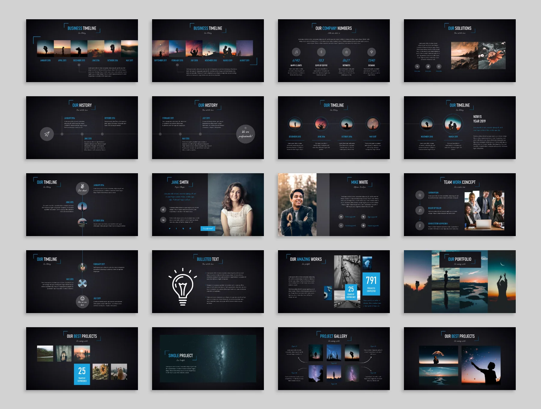 Duende Dark Powerpoint Template 4