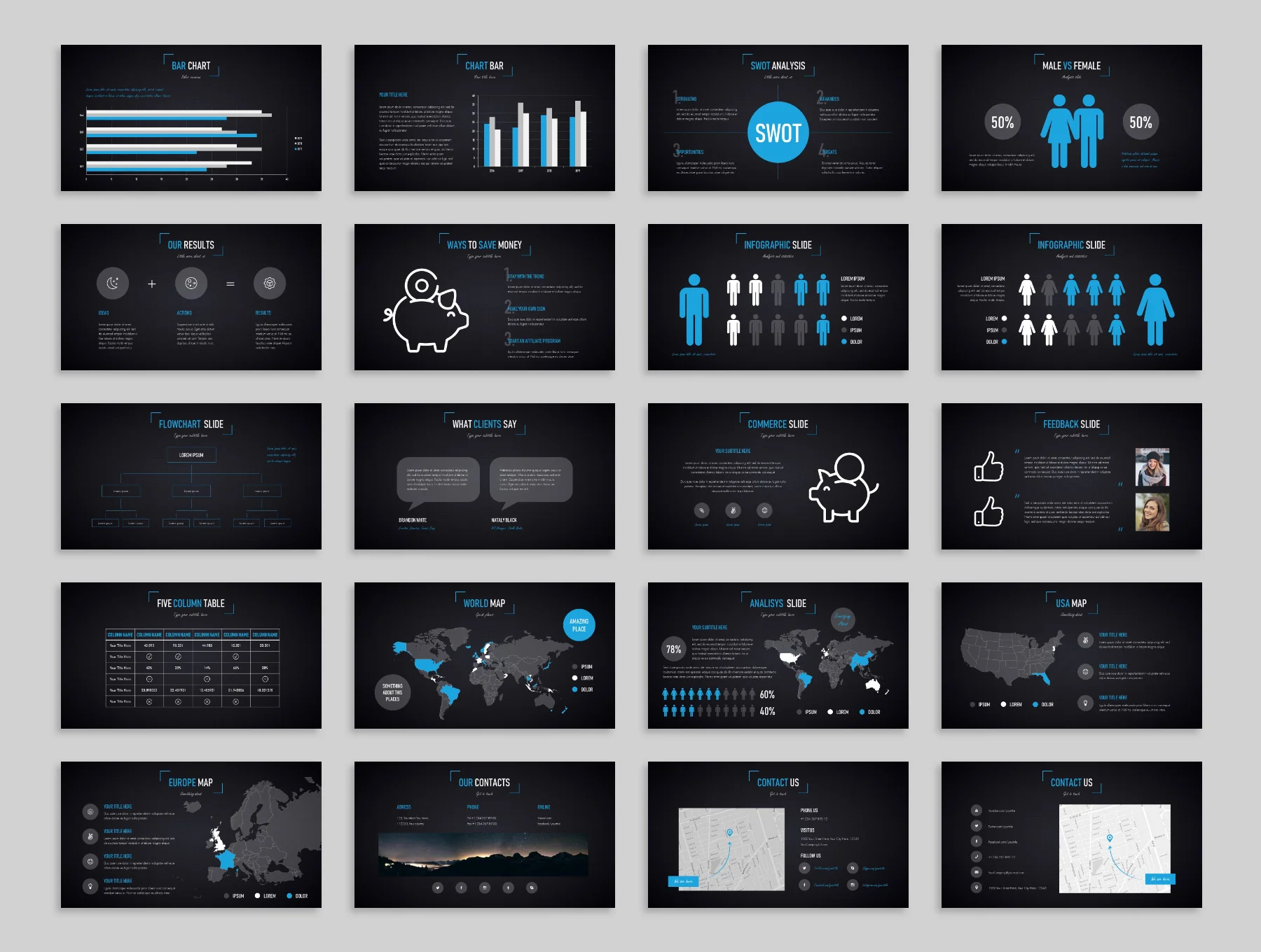 Duende Dark Powerpoint Template 7