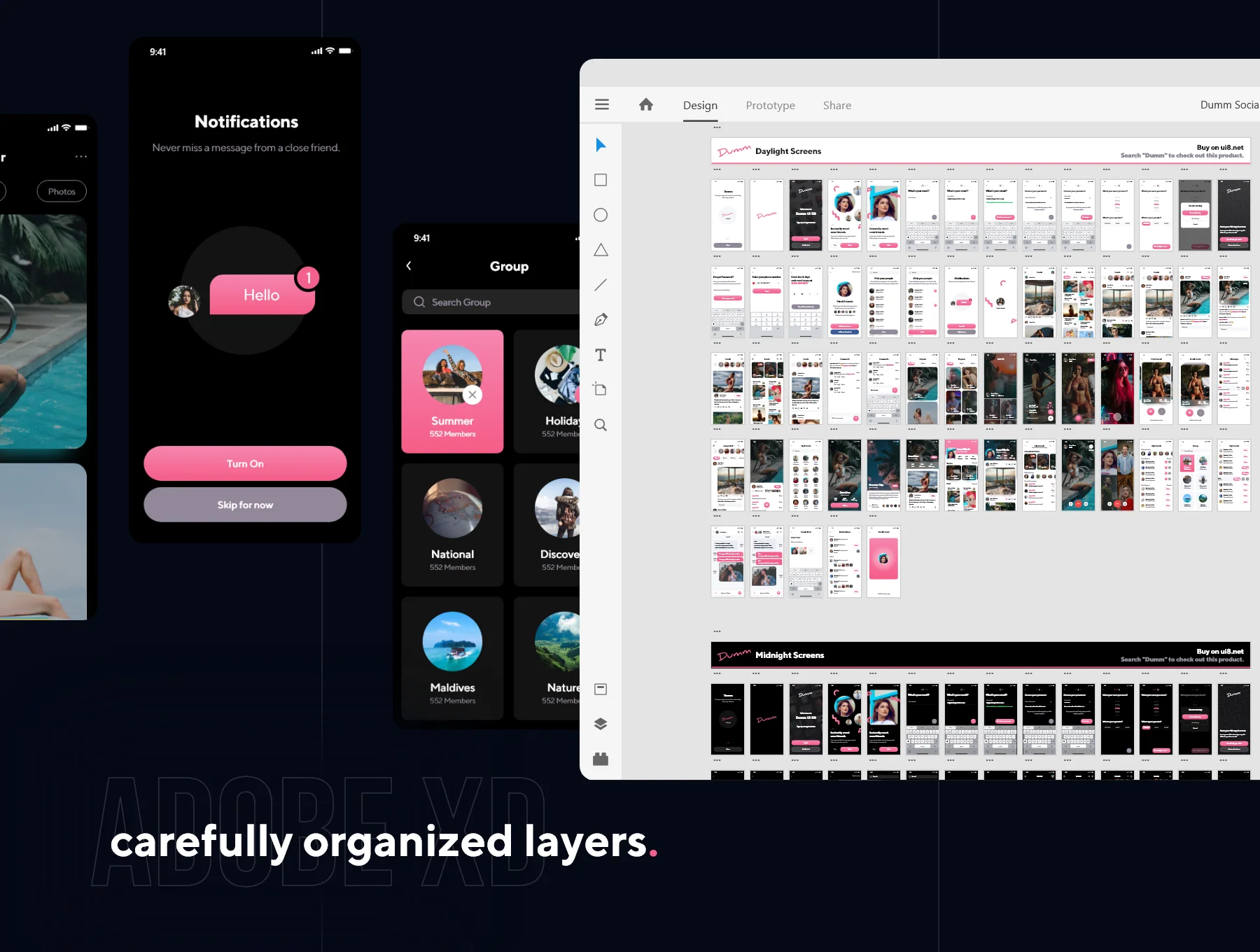 Dumm Social UI Kit 4