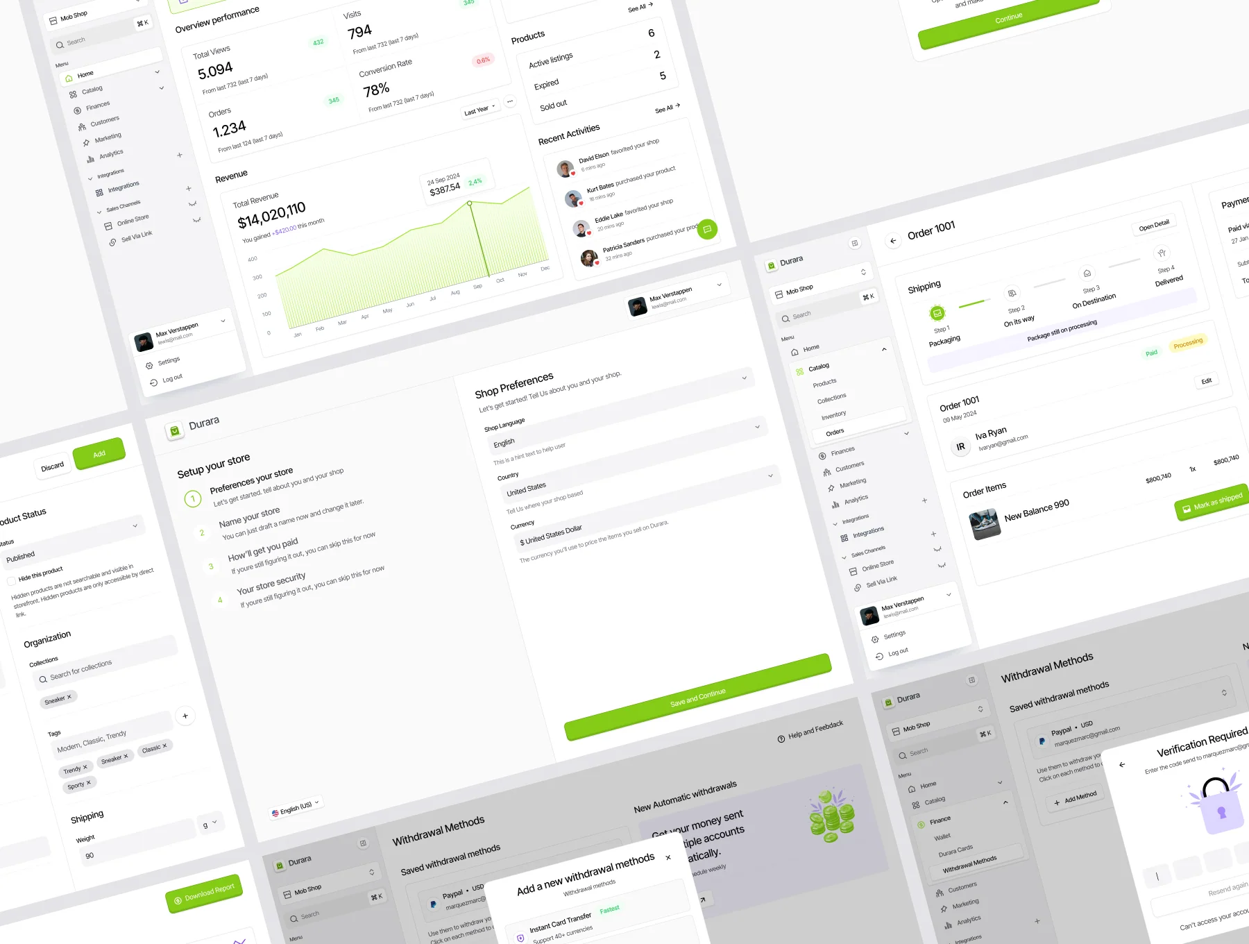 Durara - E-Commerce Maker Dashboard UI-Kit 7