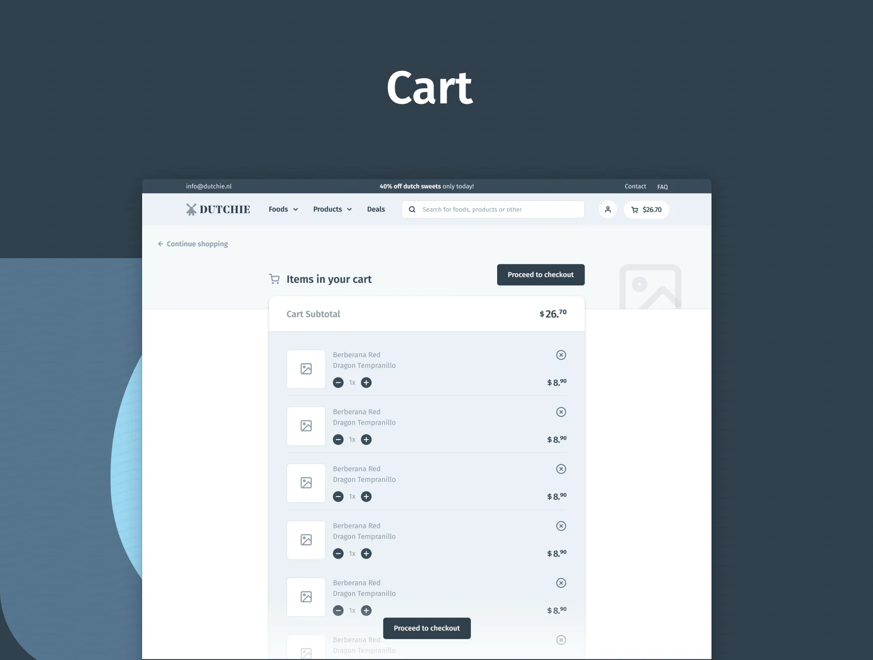 Dutchie | E-COMMERCE Wireframe Kit by BIONIC 3