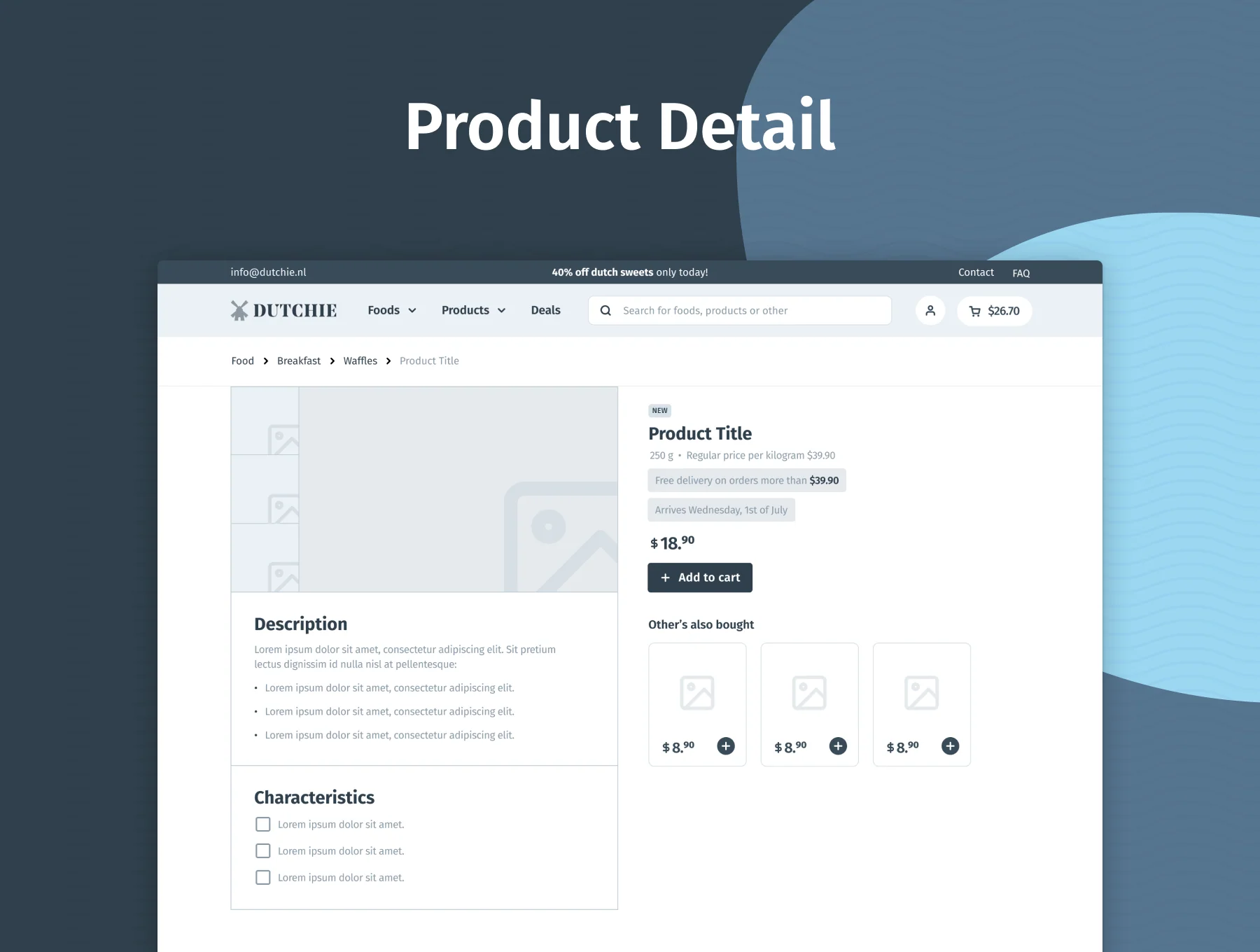 Dutchie | E-COMMERCE Wireframe Kit by BIONIC 4
