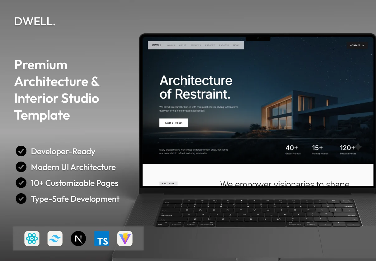 Dwell - Premium Architecture Next.js Template