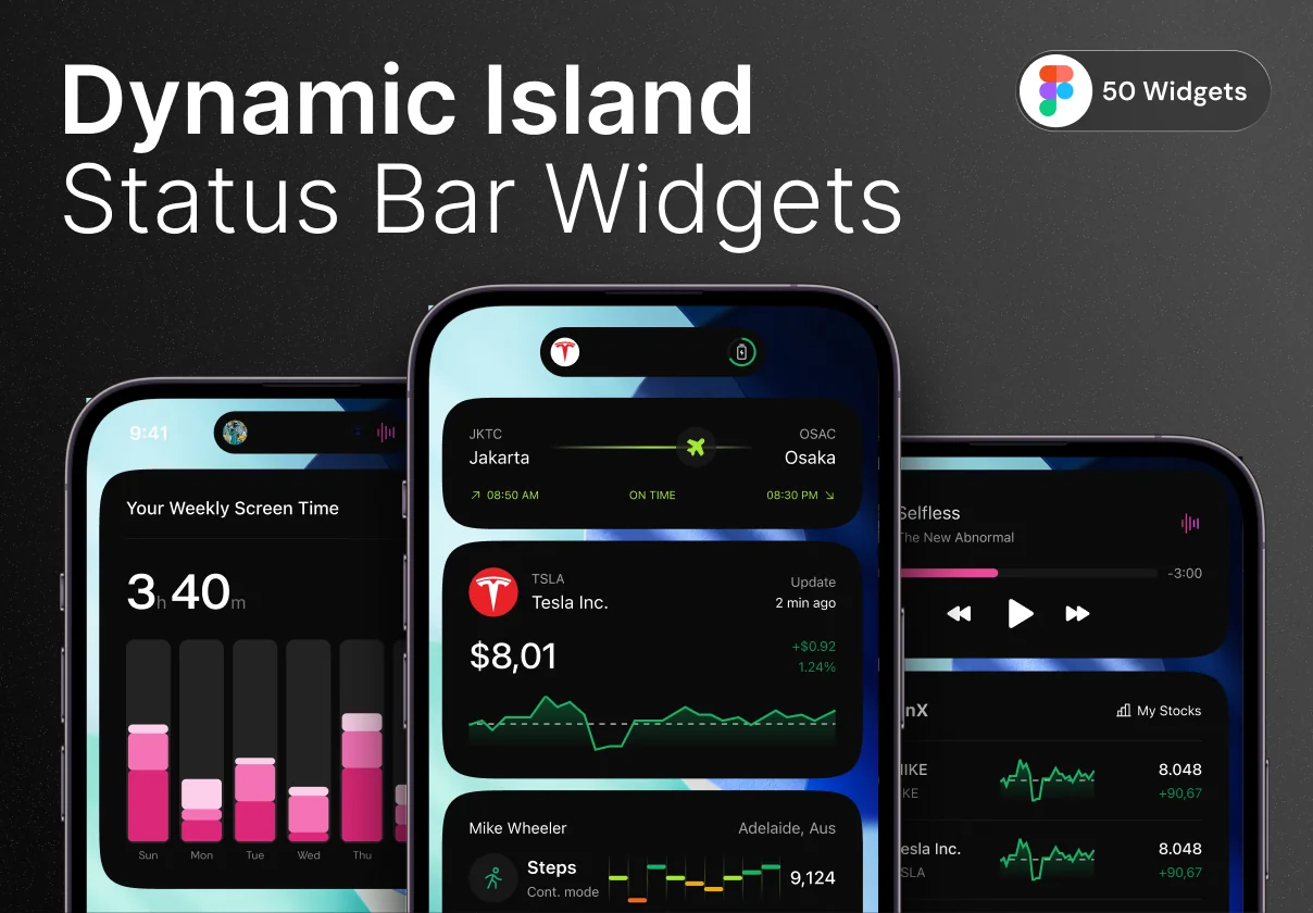 Dynamic Island – Status Bar Widgets Kit