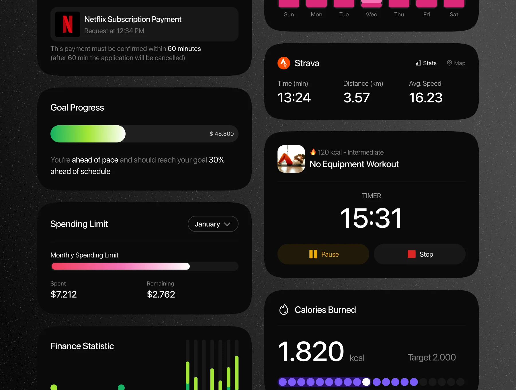 Dynamic Island – Status Bar Widgets Kit 3