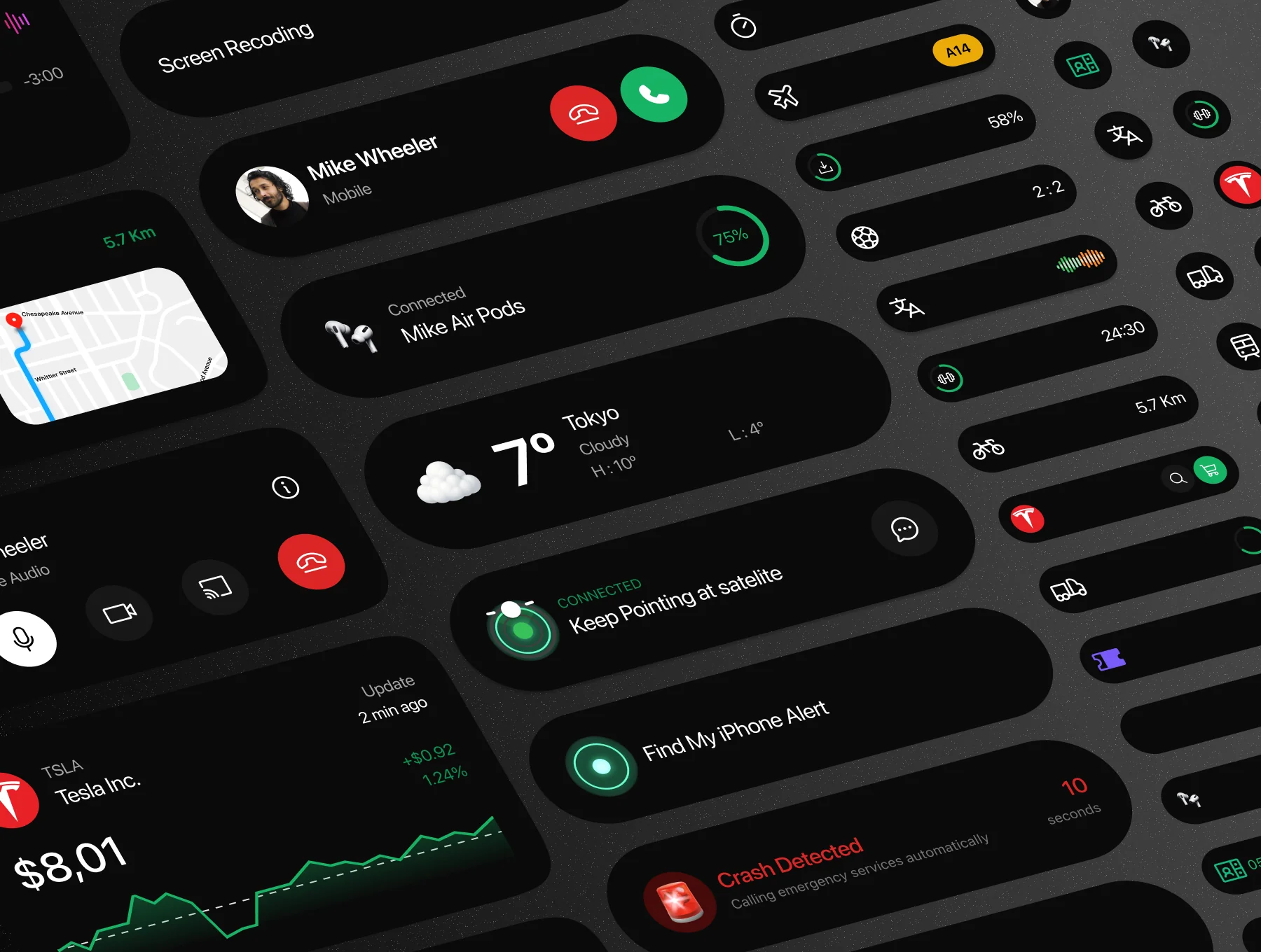 Dynamic Island – Status Bar Widgets Kit 5