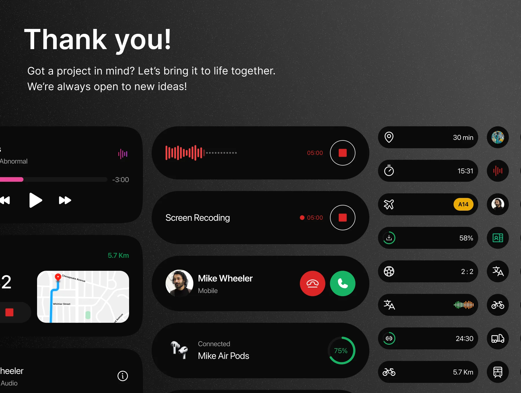 Dynamic Island – Status Bar Widgets Kit 8