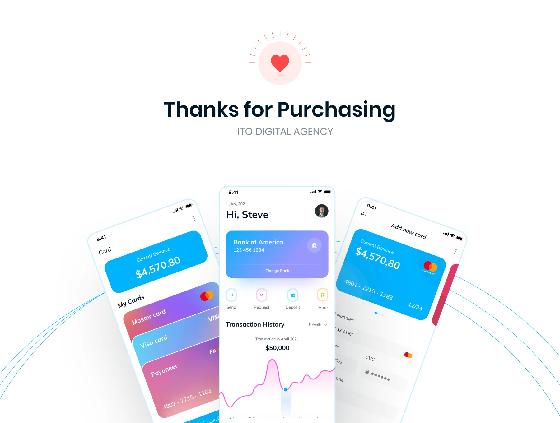 E-Bank - Finanace App UI Kit 6