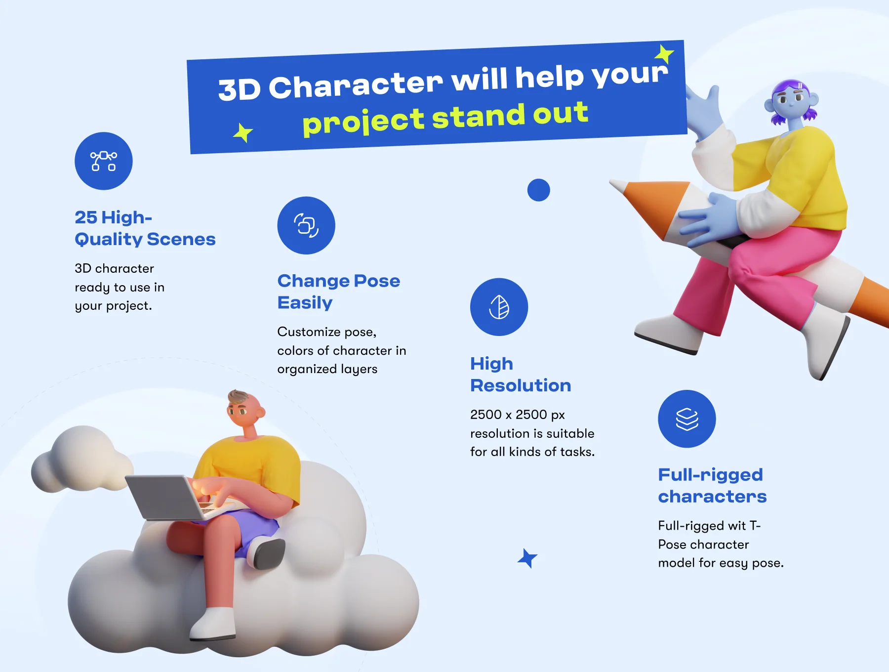 E-Commerce 3D Character 2