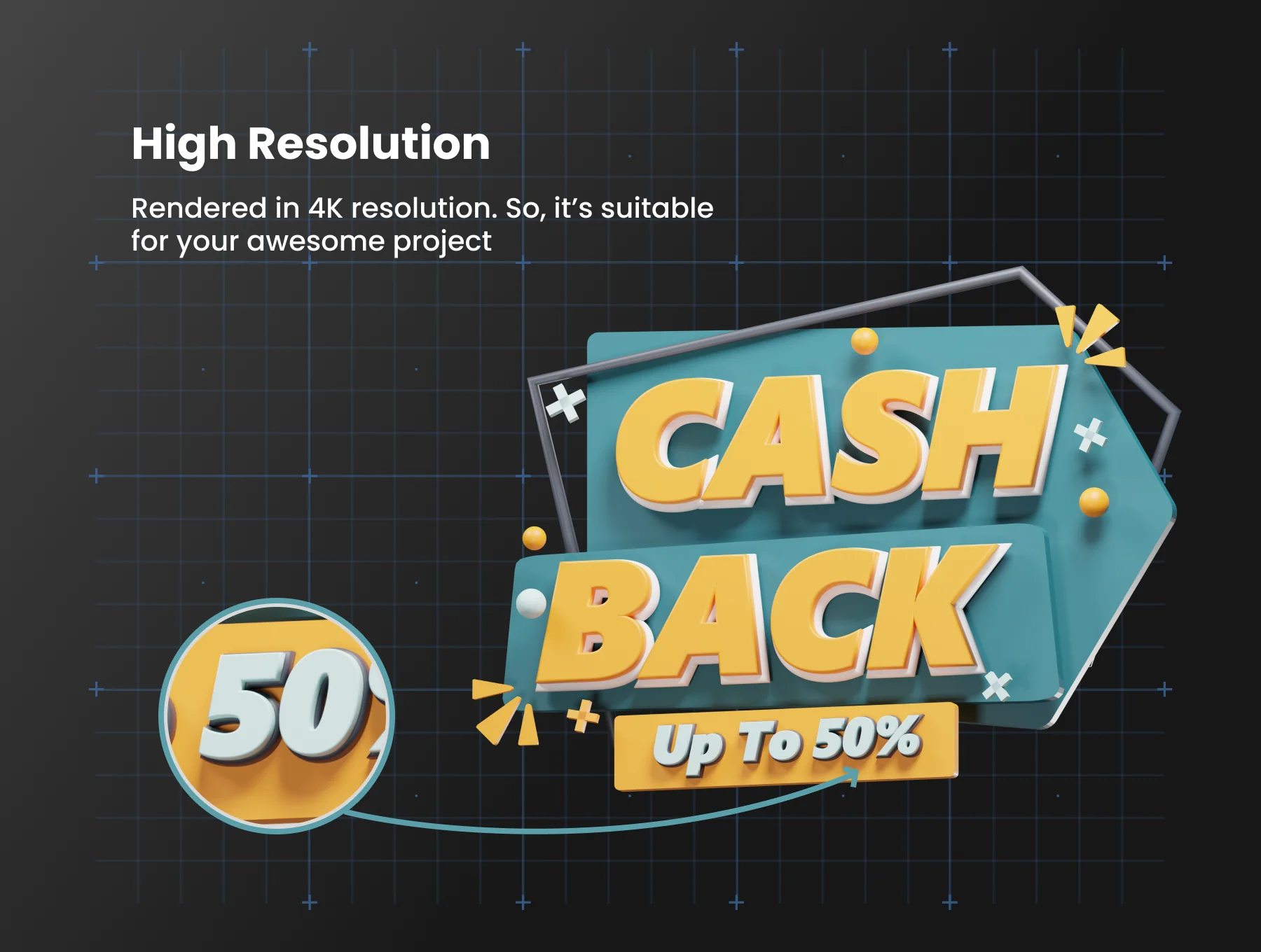 e-Commerce 3D Editable Text 4