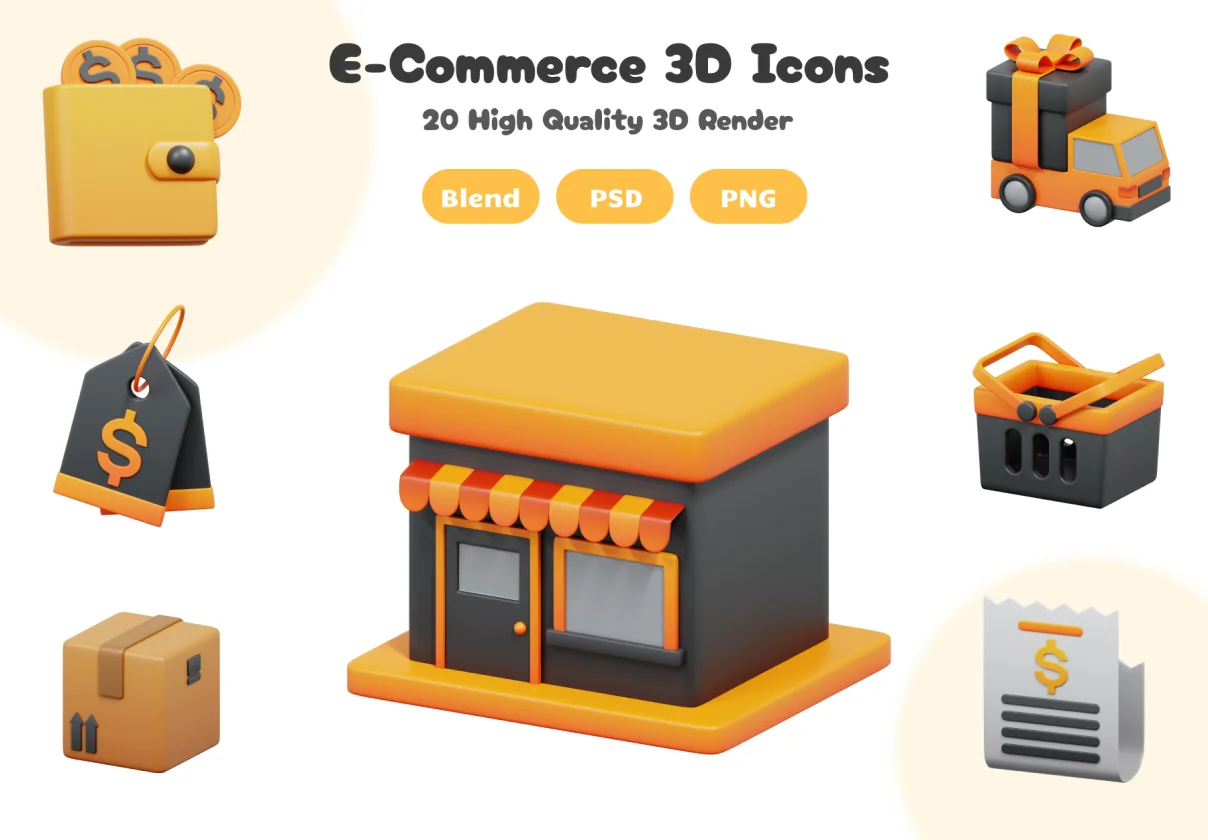 E-Commerce 3D Icon