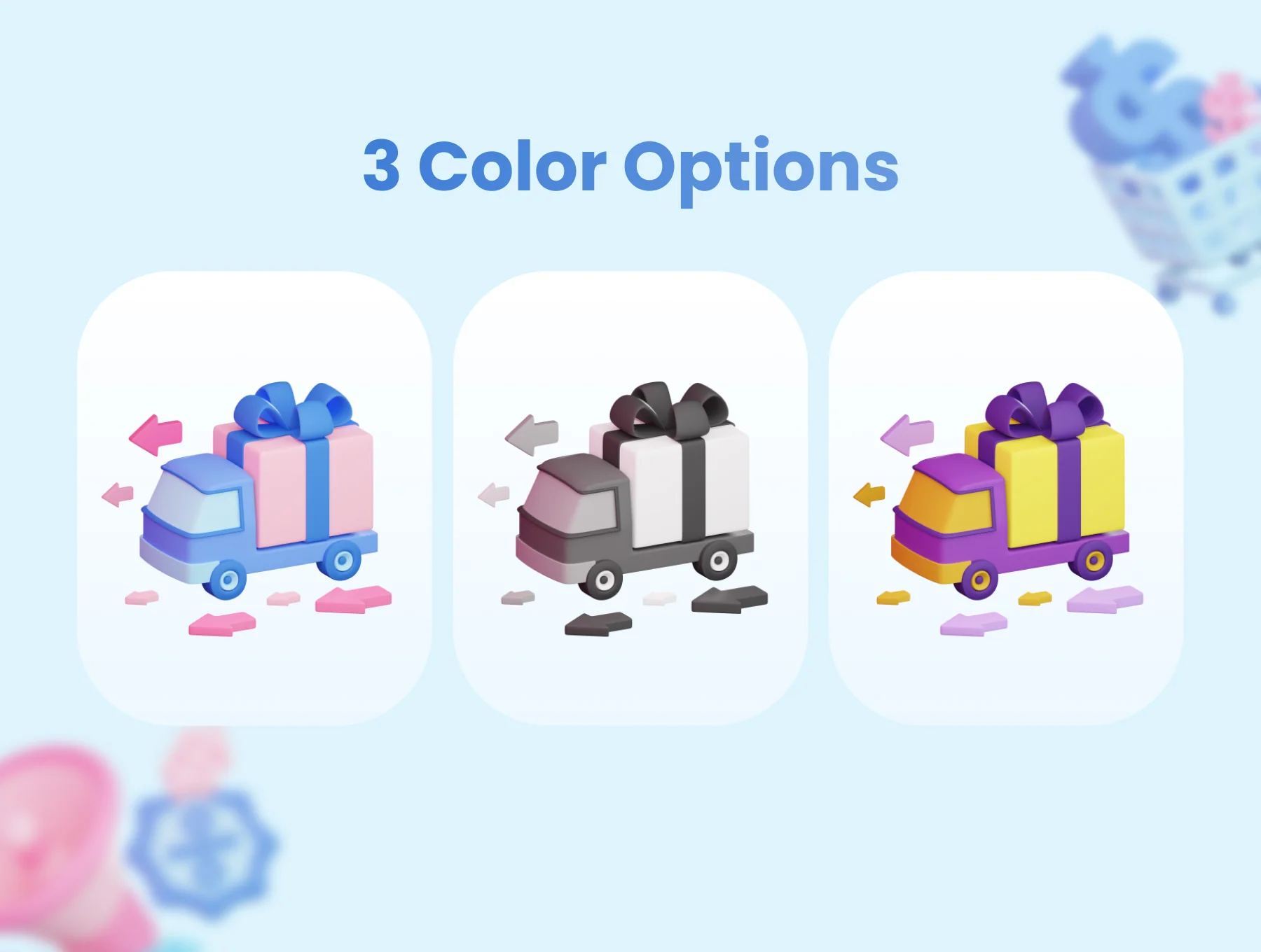 E-Commerce 3D Icons 3