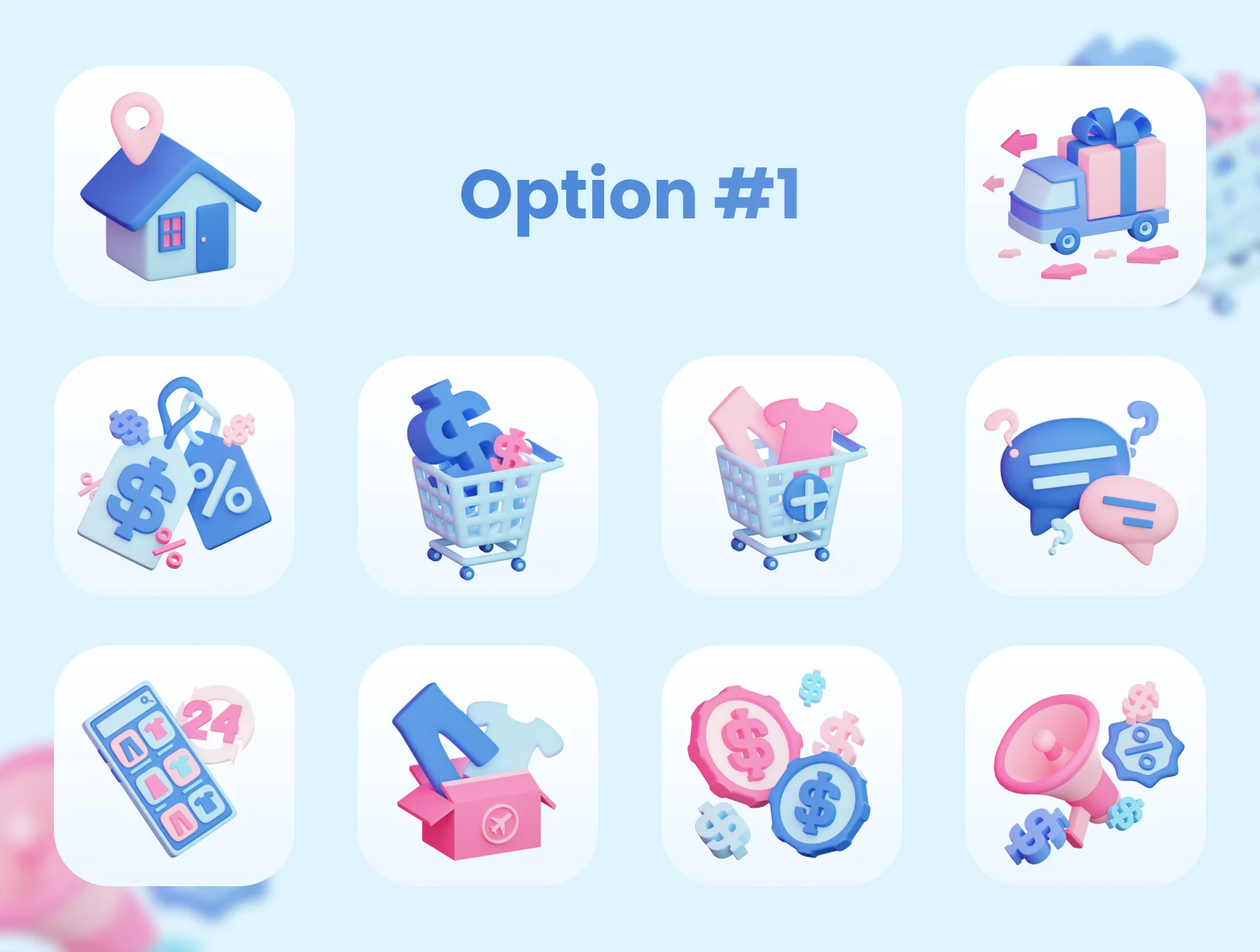 E-Commerce 3D Icons 4