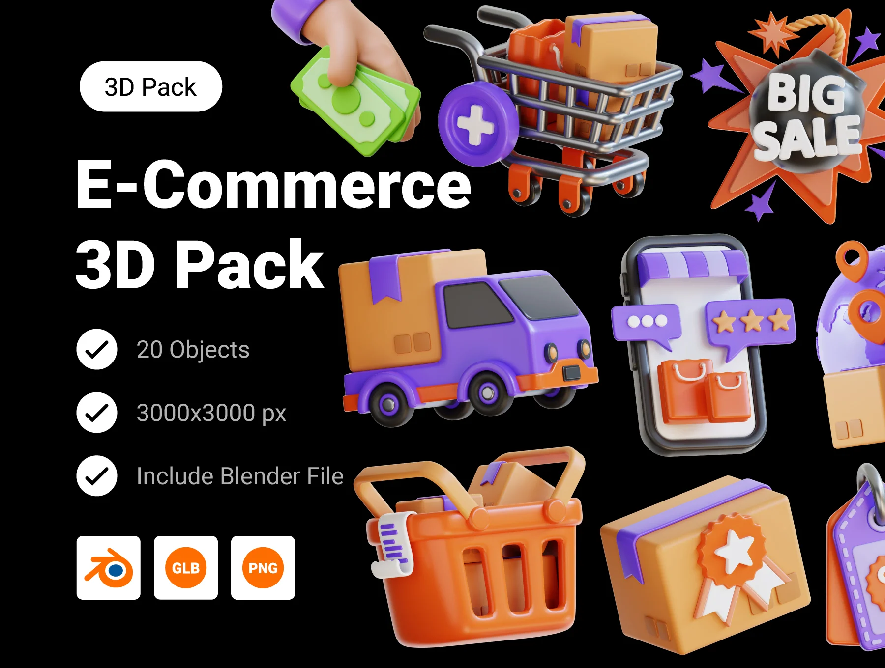 E-Commerce 3D Pack