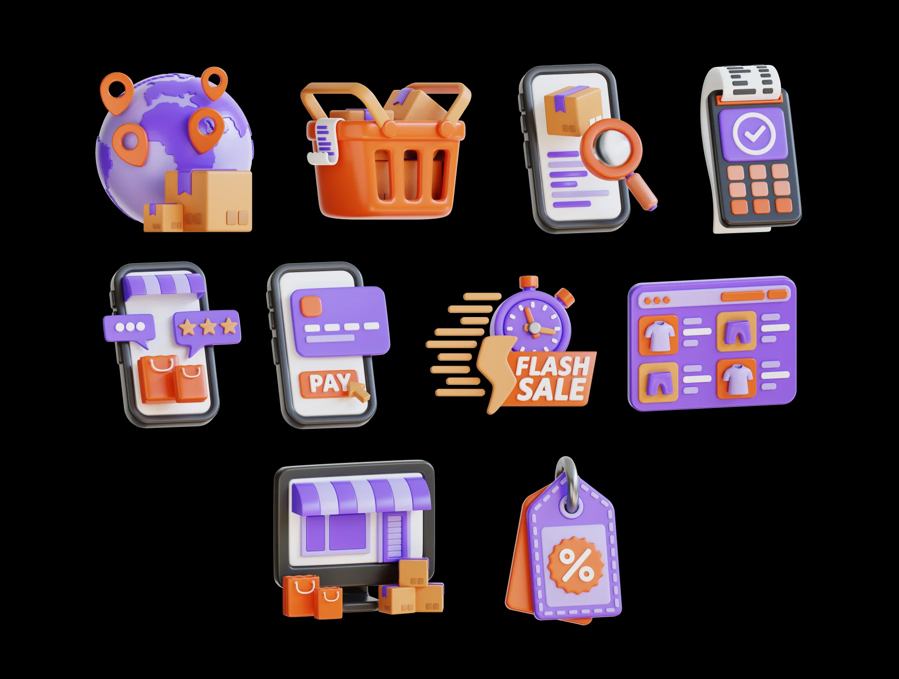 E-Commerce 3D Pack 5