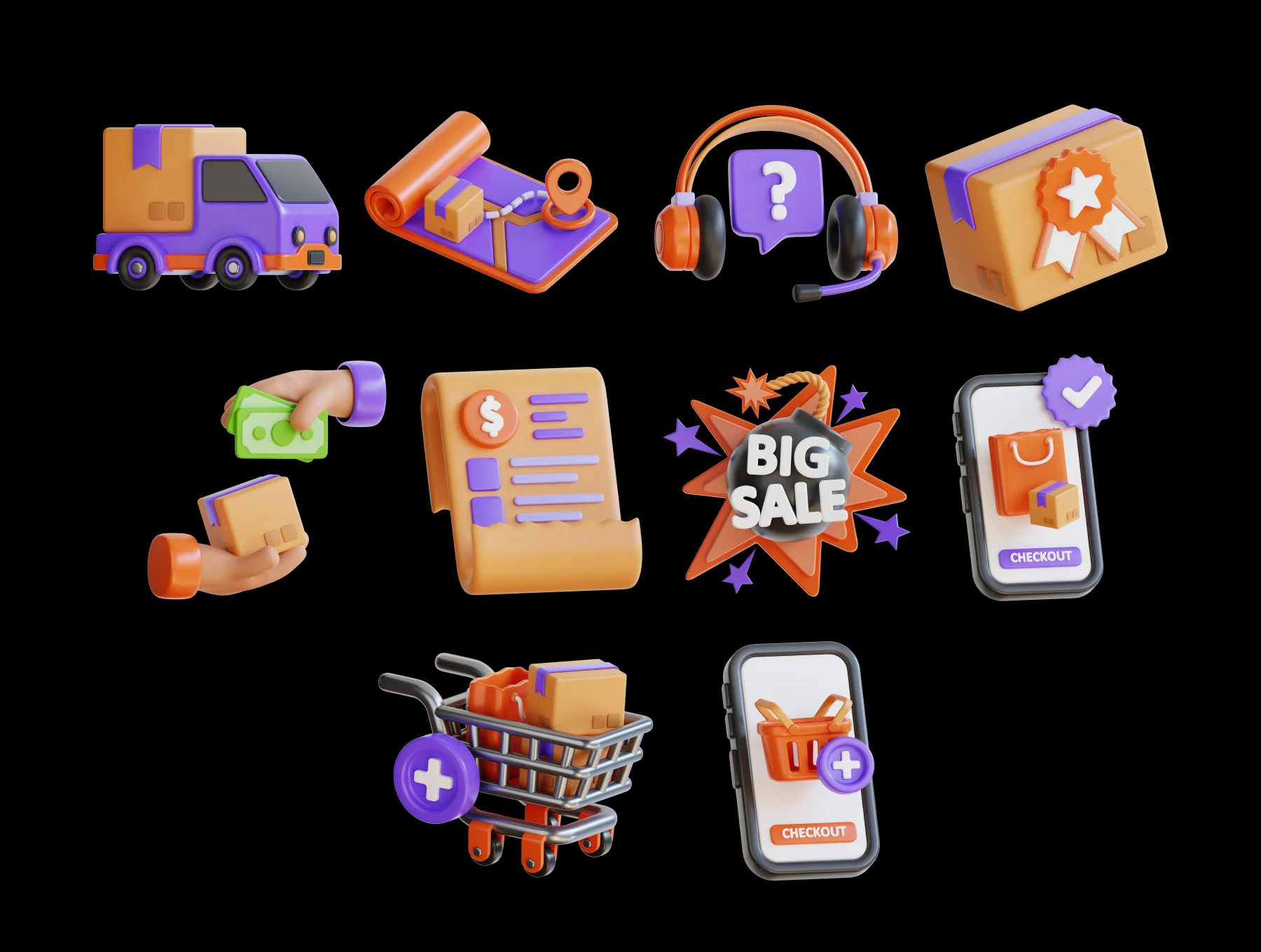 E-Commerce 3D Pack 6