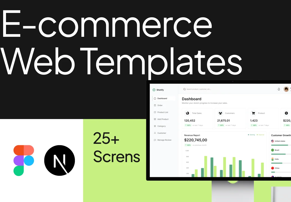 E-commerce Dashboard Web Template