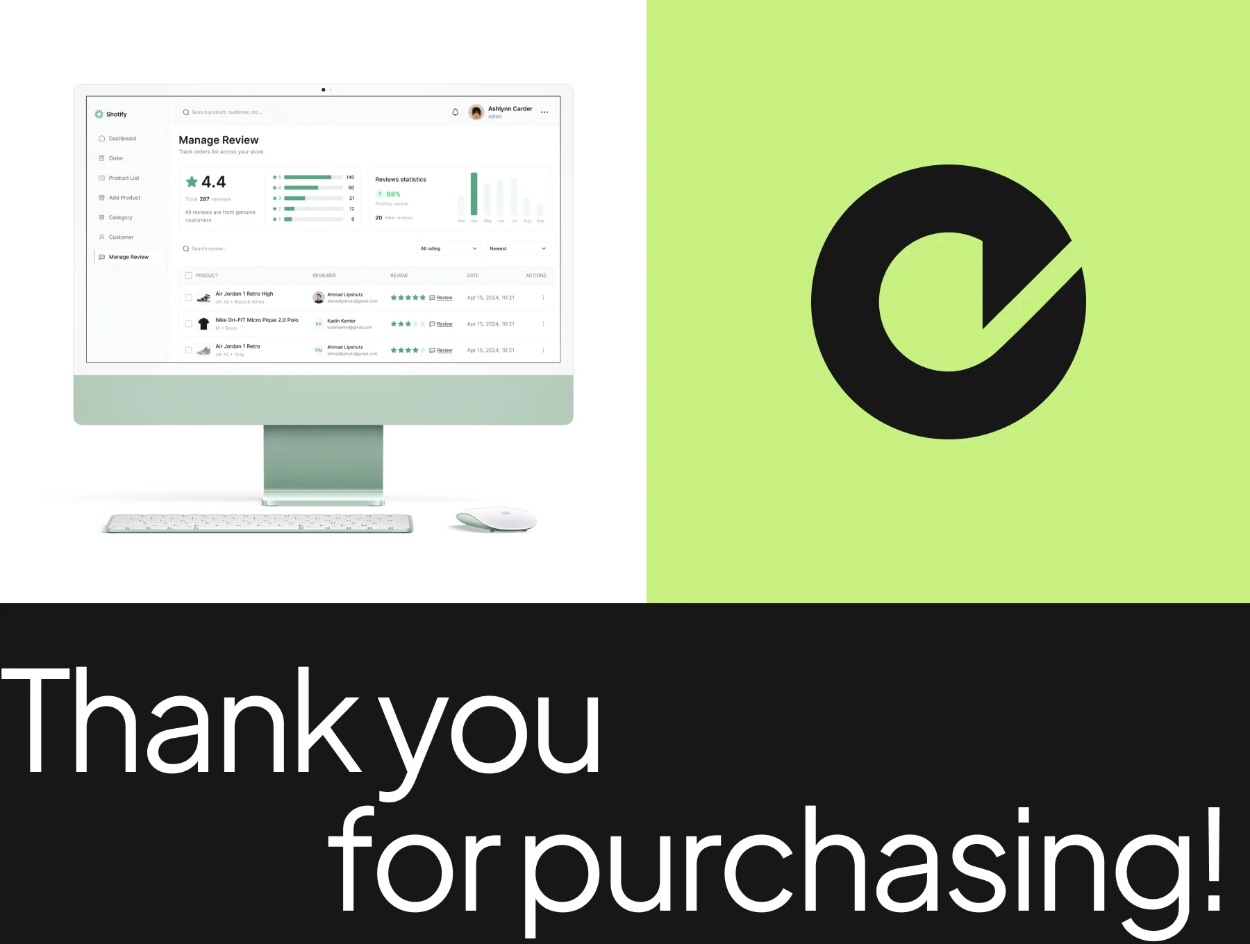E-commerce Dashboard Web Template 8