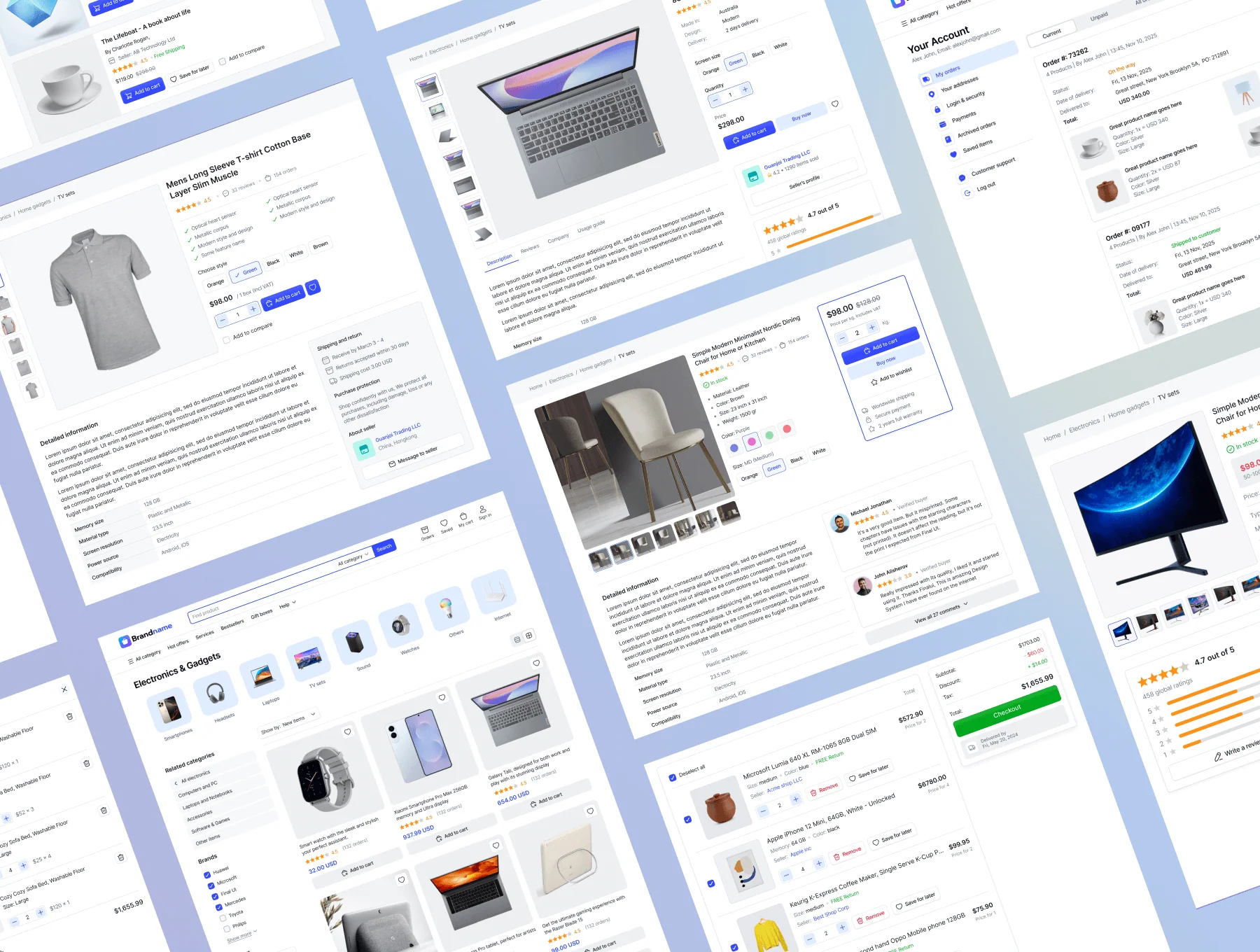 E-commerce UI Kit and templates (Figma) 2