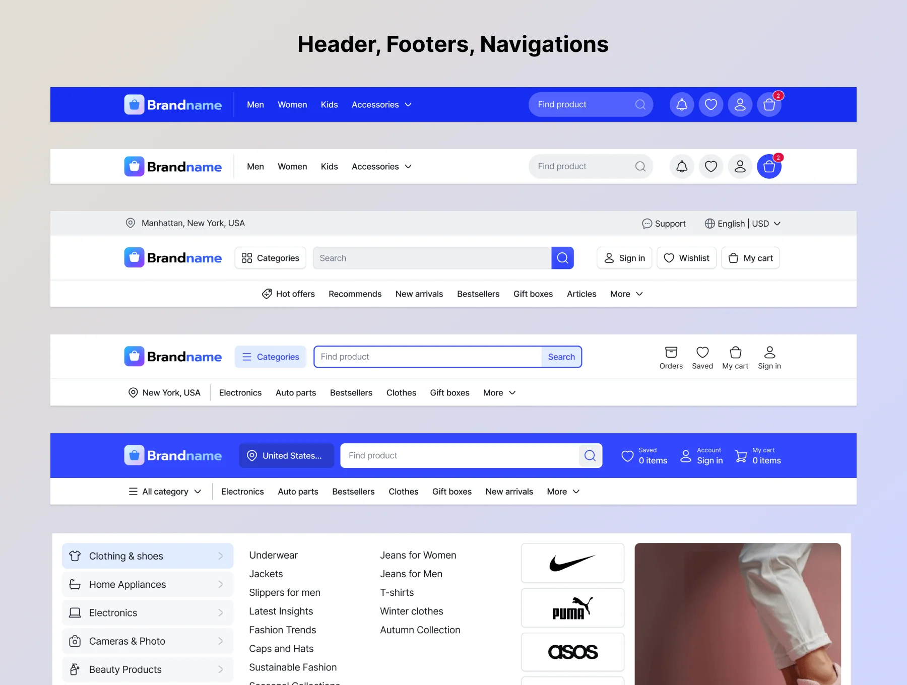 E-commerce UI Kit and templates (Figma) 3