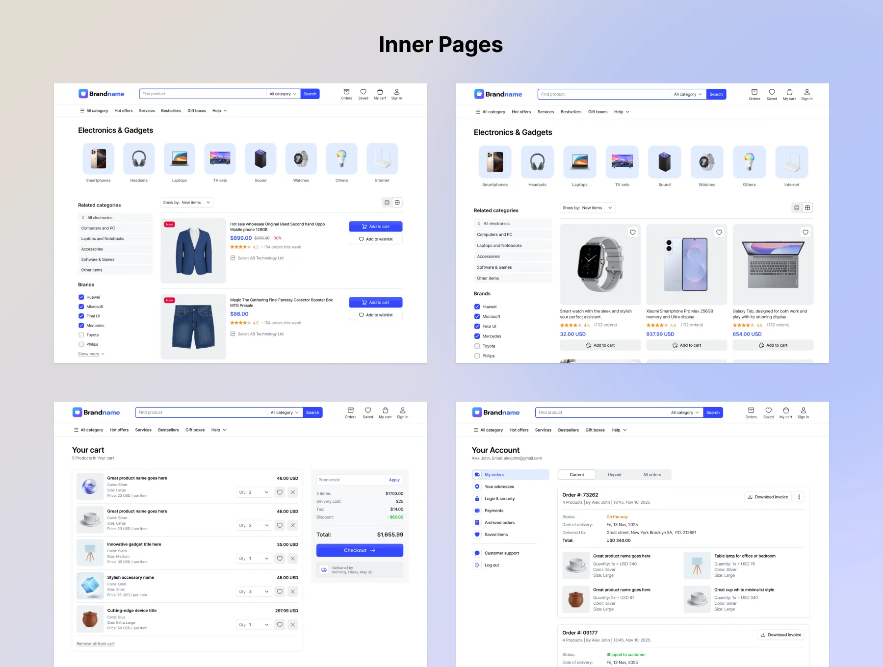 E-commerce UI Kit and templates (Figma) 6