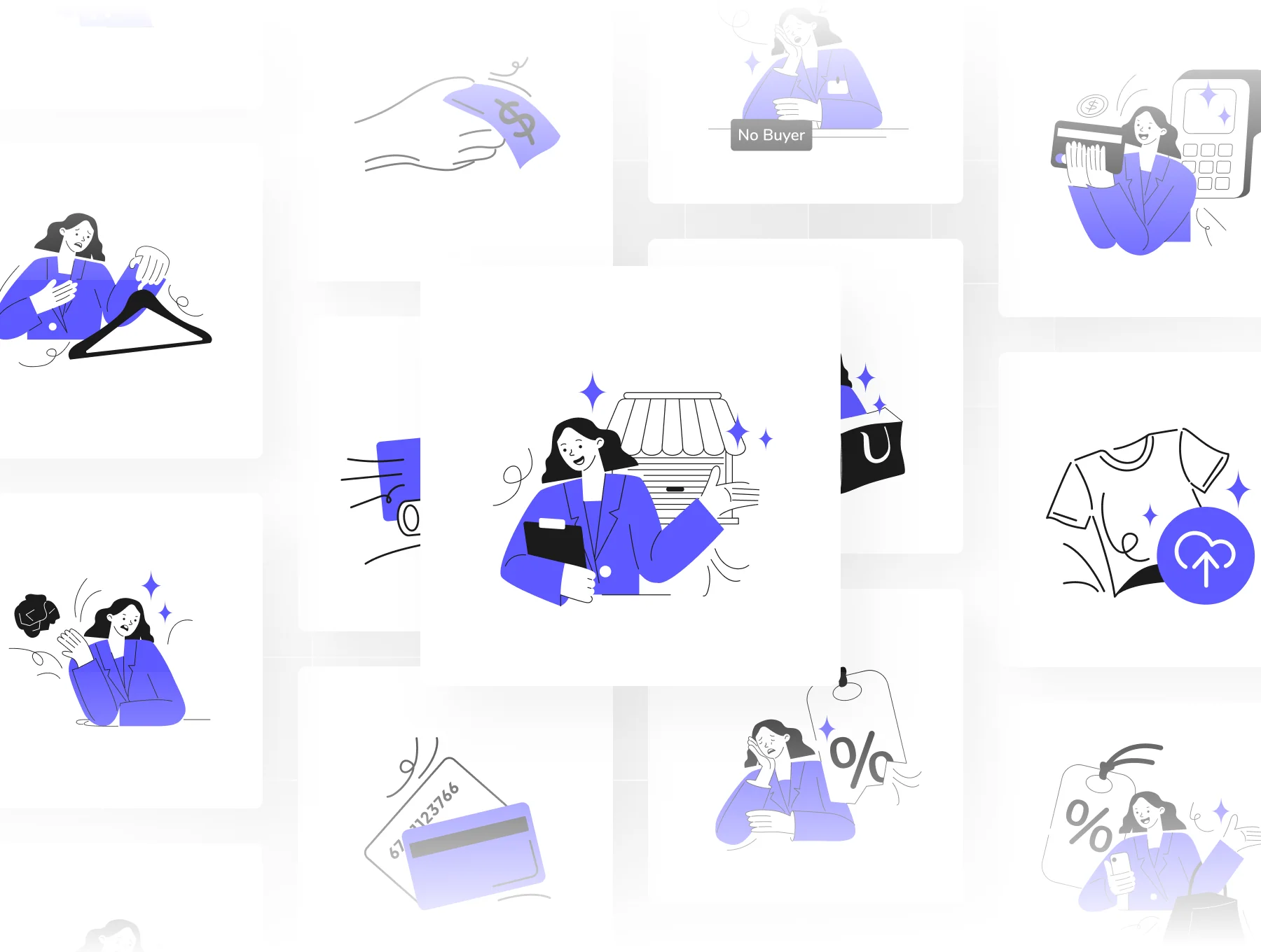 E-commerce Fashion Illustration Kit 3
