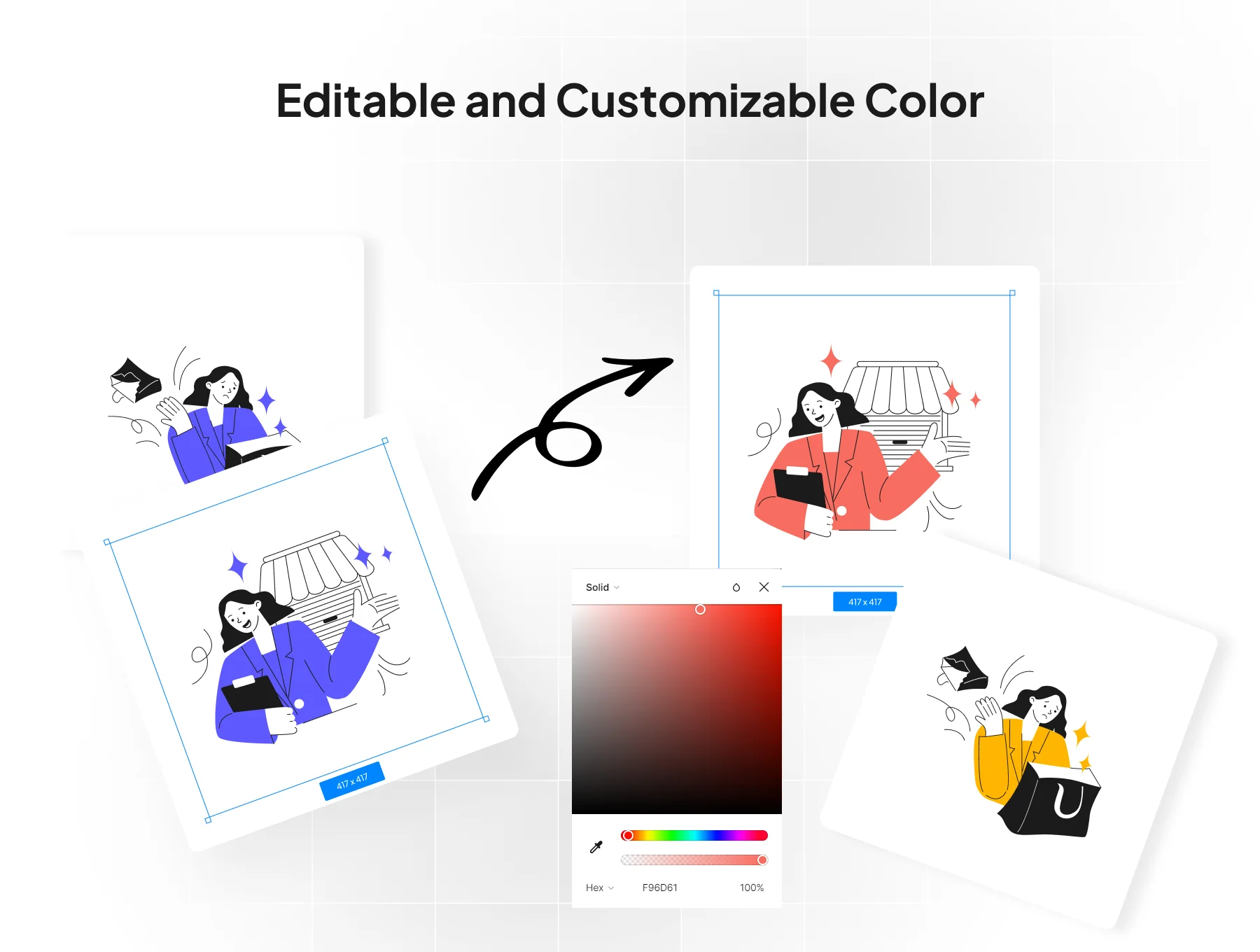 E-commerce Fashion Illustration Kit 4