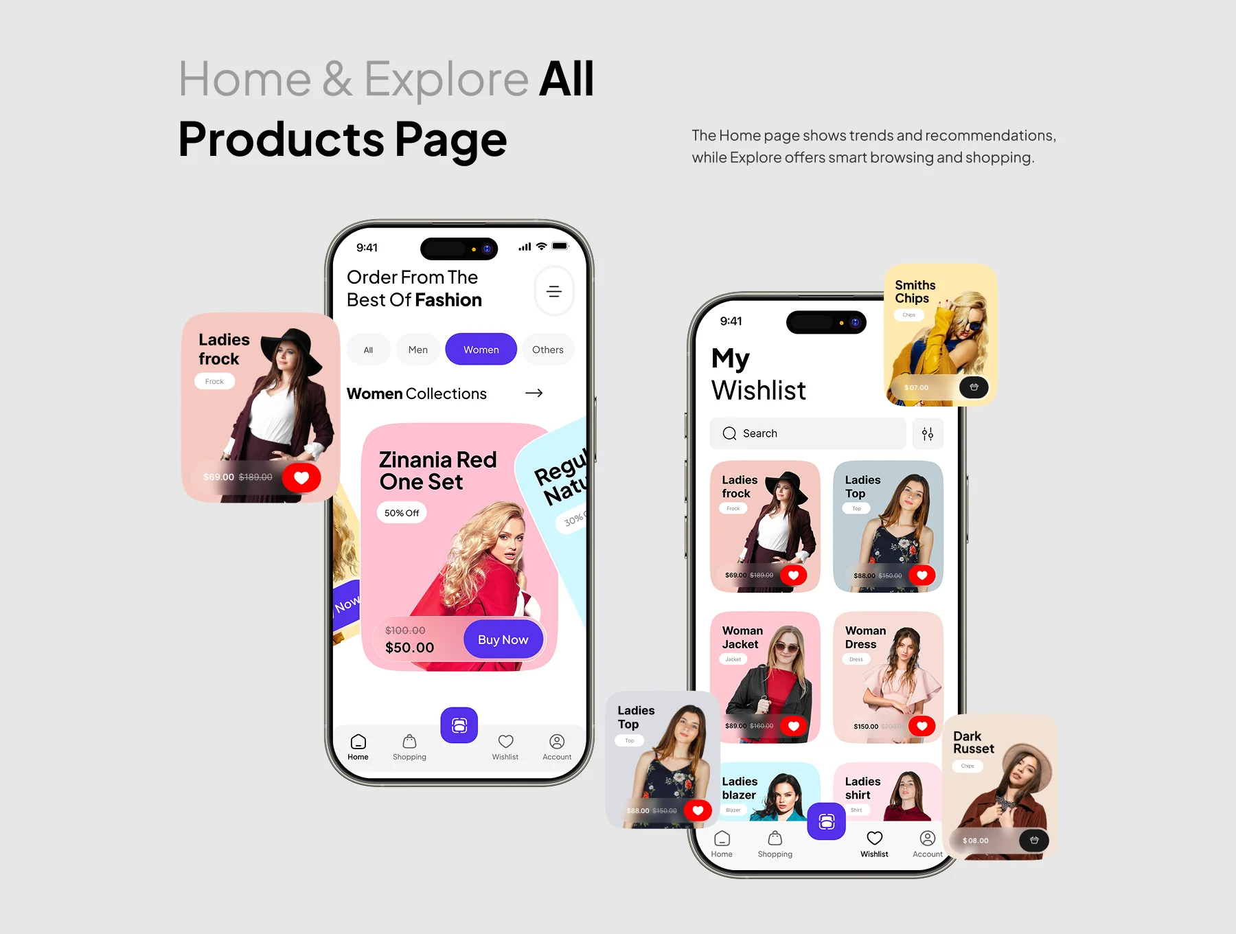 E-commerce Fashion Mobile App Design - ModiQ 8