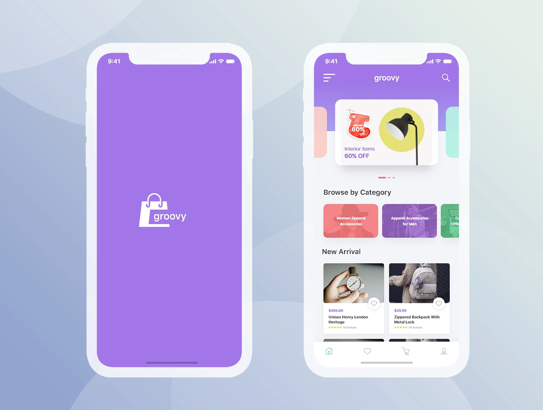 Groovy E-commerce iOS UI Kit 3