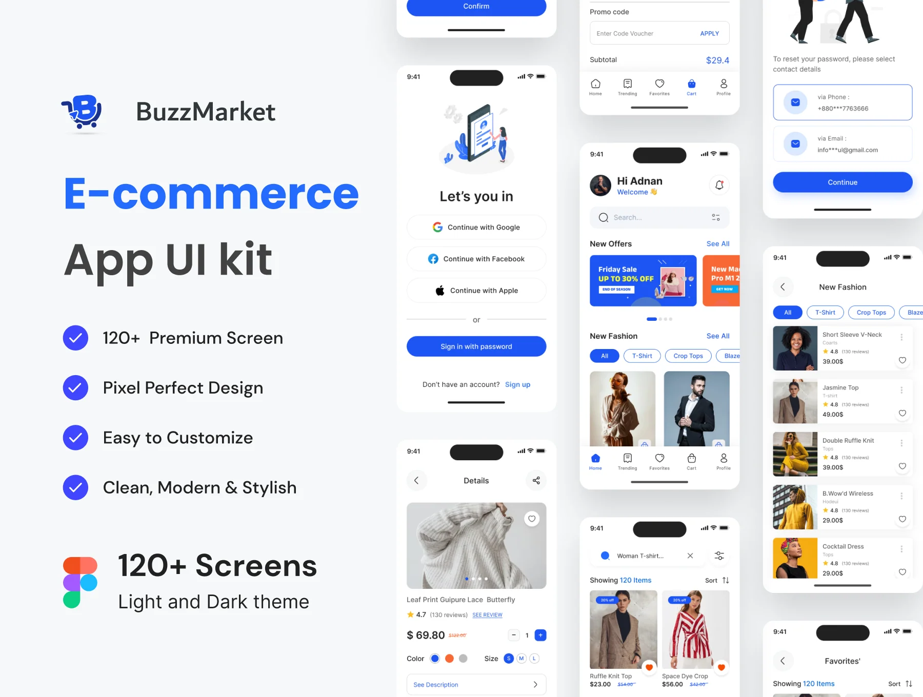 E - Commerce Mobile App UI Kit
