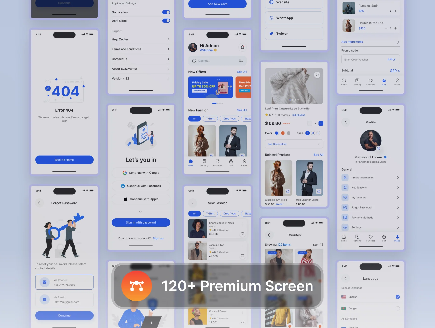 E - Commerce Mobile App UI Kit 3