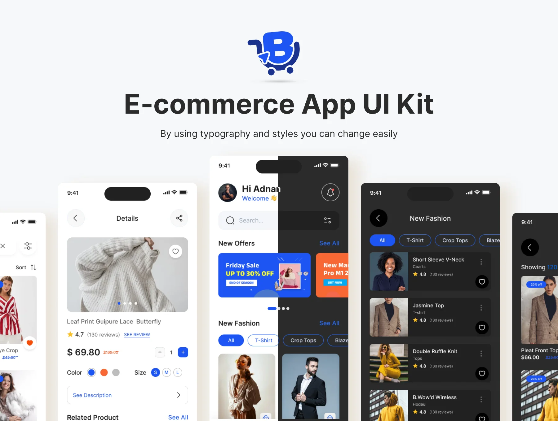 E - Commerce Mobile App UI Kit 5
