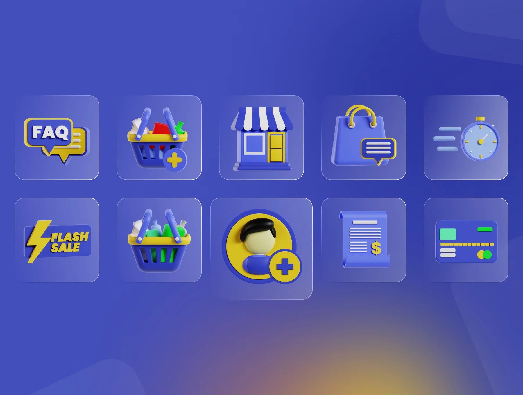 E-Commerce & Online Shopping 3D Icon Pack 5