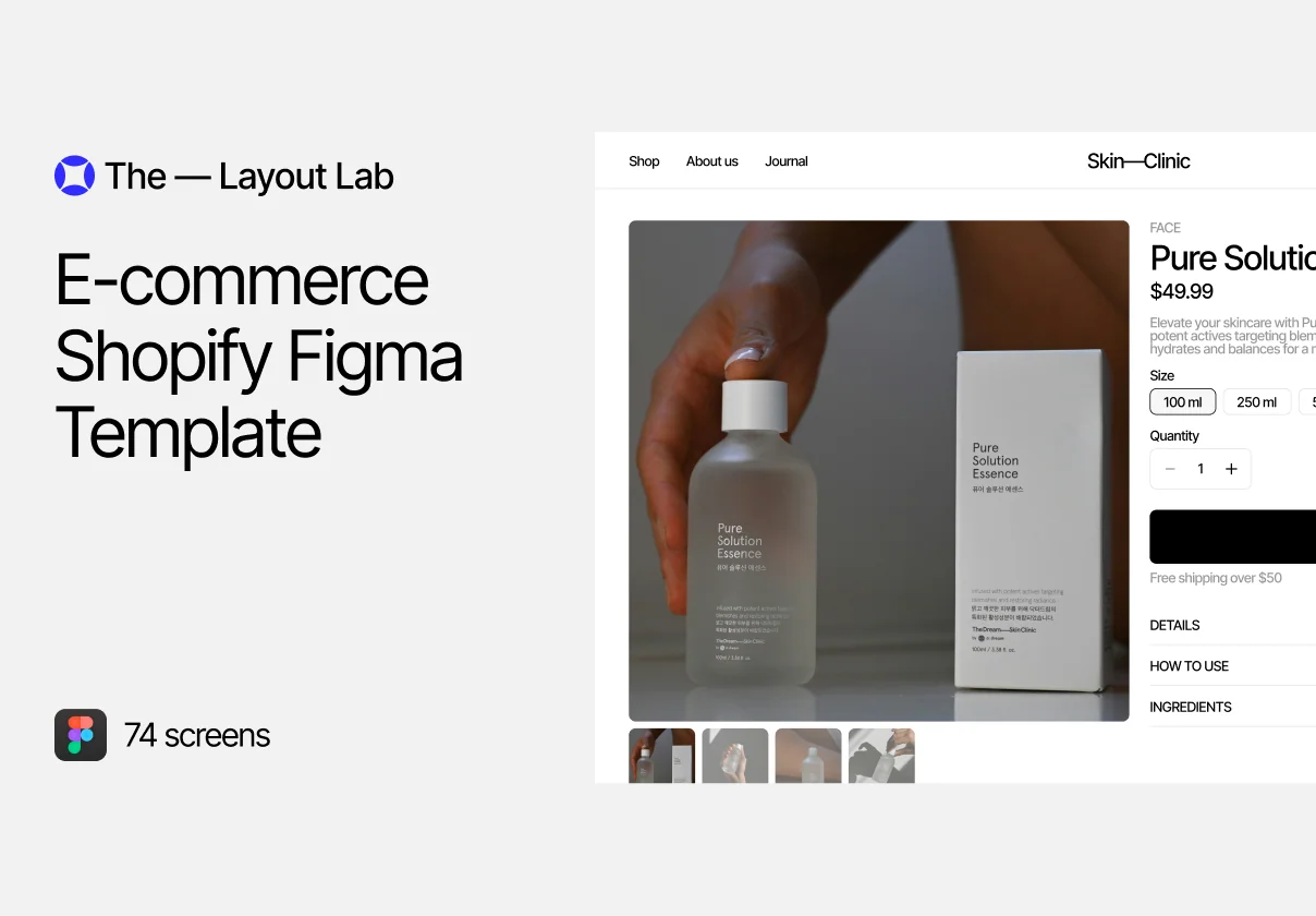 E-commerce Shopify Figma Template