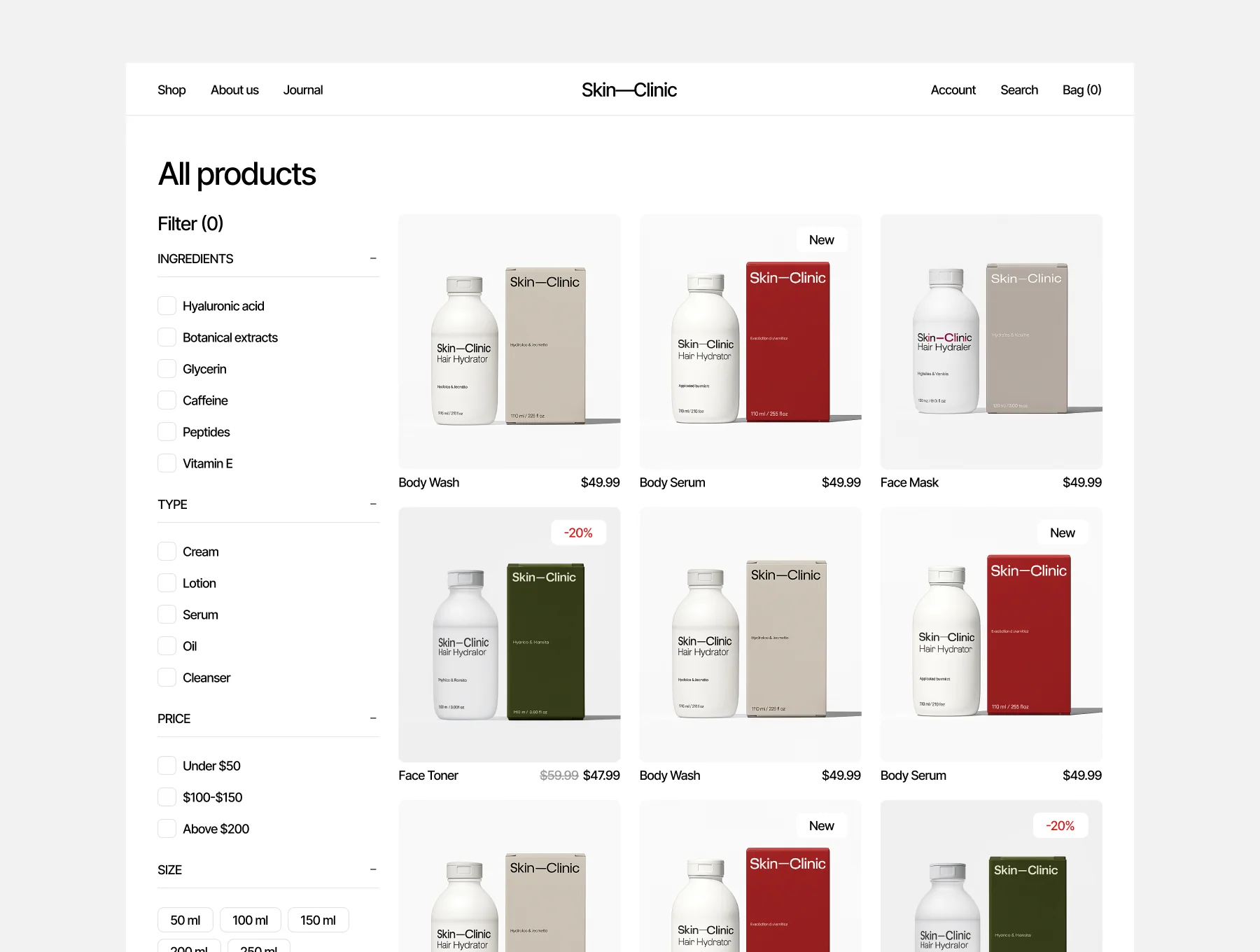 E-commerce Shopify Figma Template 4