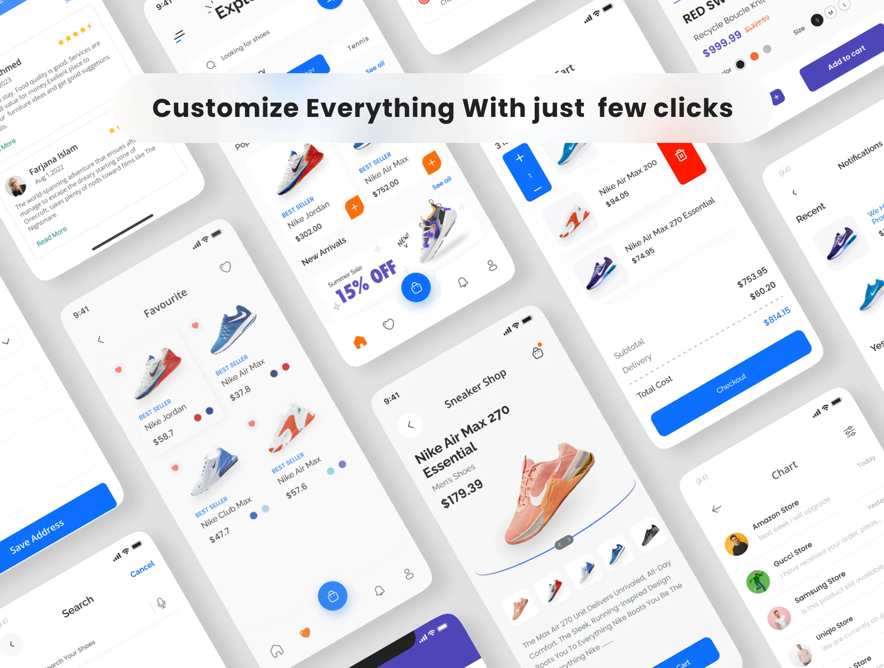E-Commerce Sneaker Store App UI Kit 3