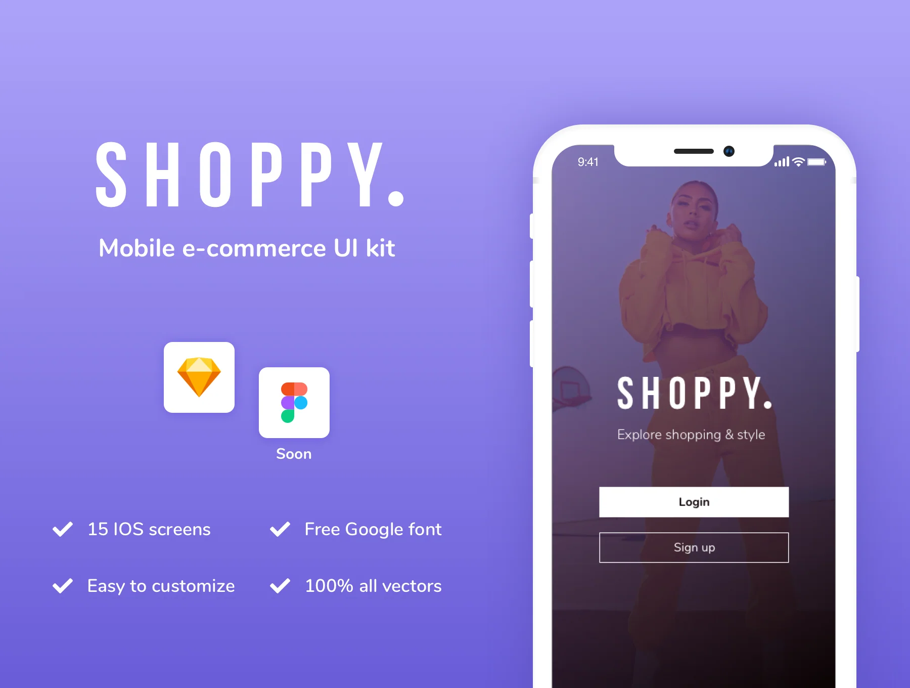 E-commerce UI kit for mobile