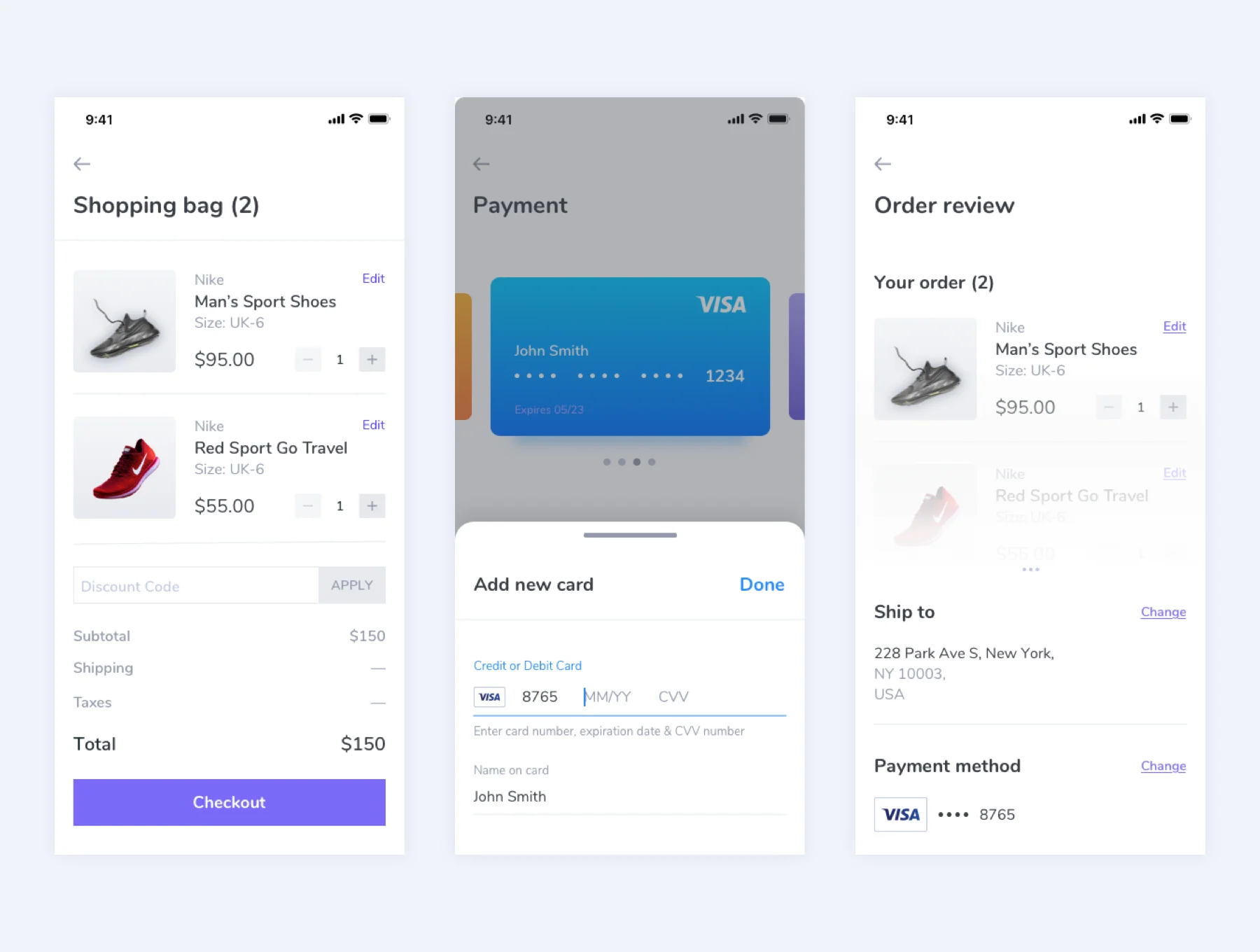 E-commerce UI kit for mobile 5