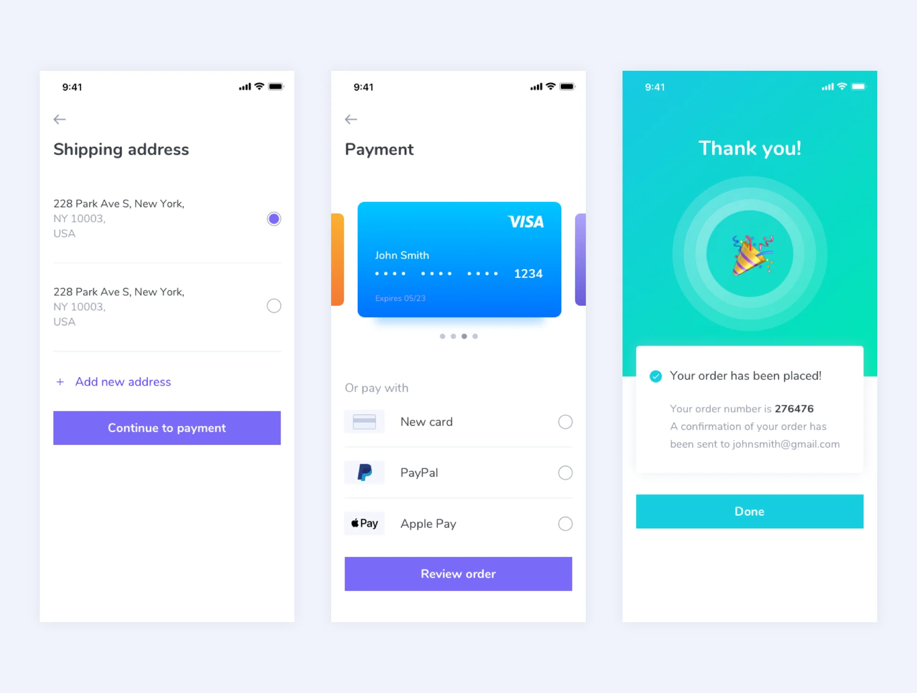 E-commerce UI kit for mobile 6