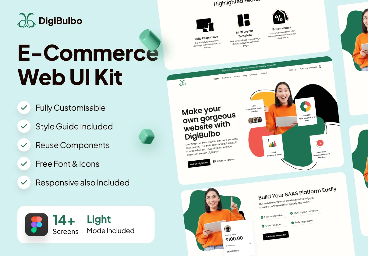 E-commerce Web Responsive UI Kit