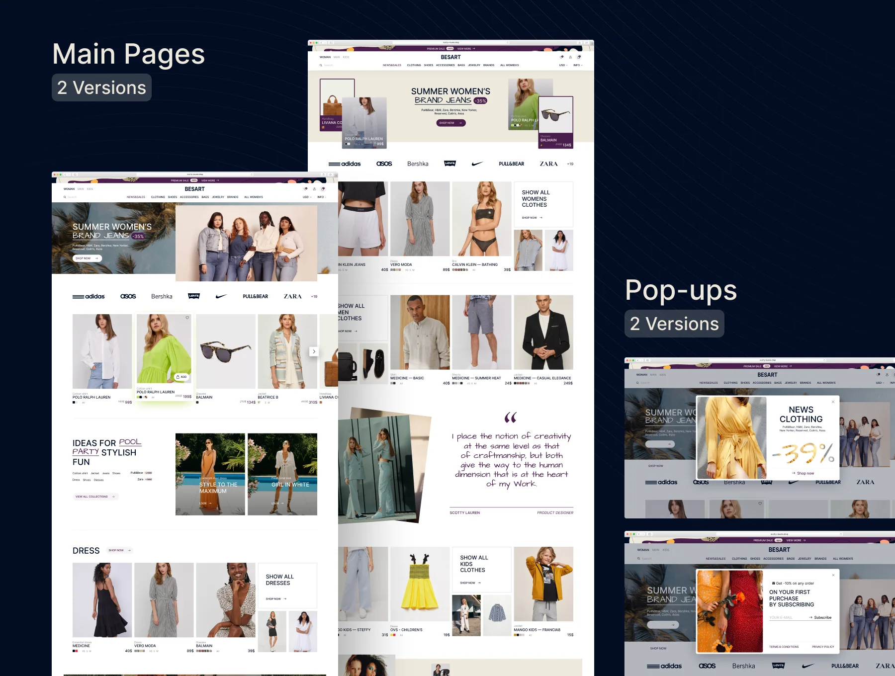E-Commerce Web UI Kit (38 pages) 2