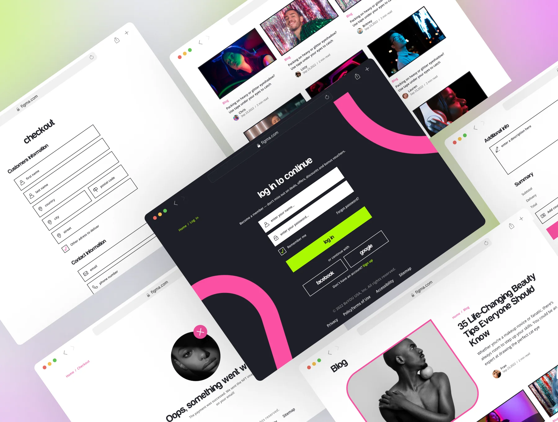 E-commerce website UI Kit 6