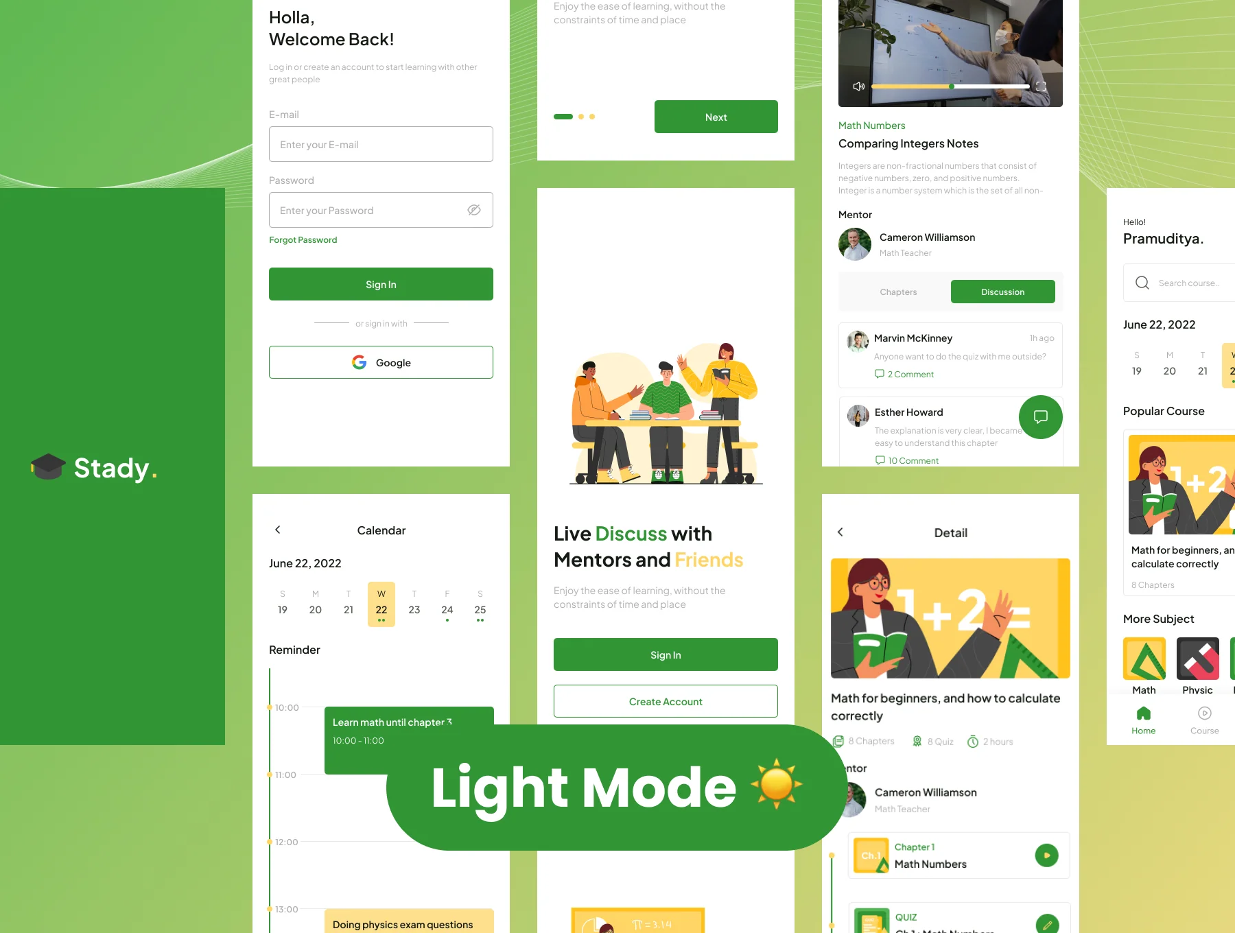 E-Course Mobile App UI KIT 3
