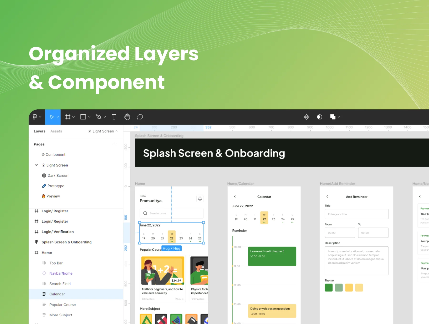 E-Course Mobile App UI KIT 6