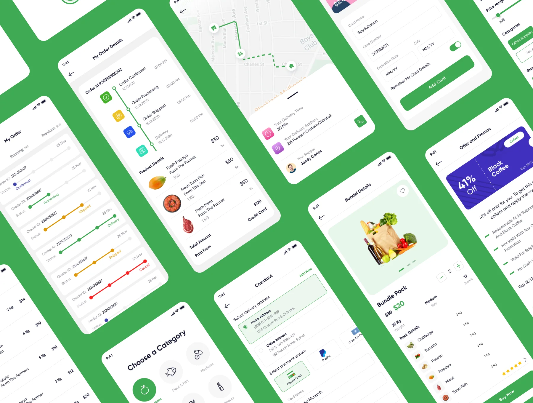 E Grocery App UI Kit 5