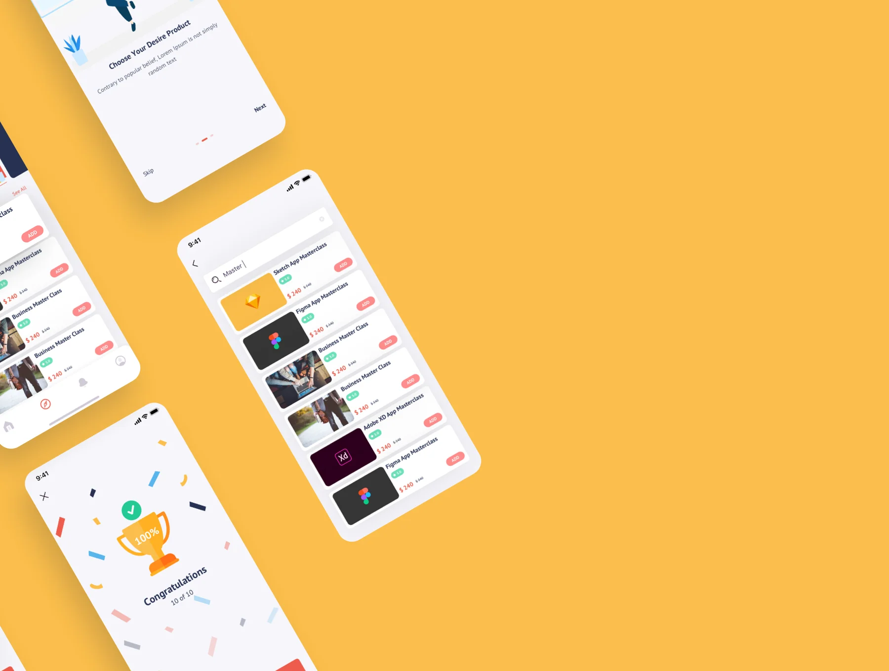 E-learn Online Course UI Kit 2