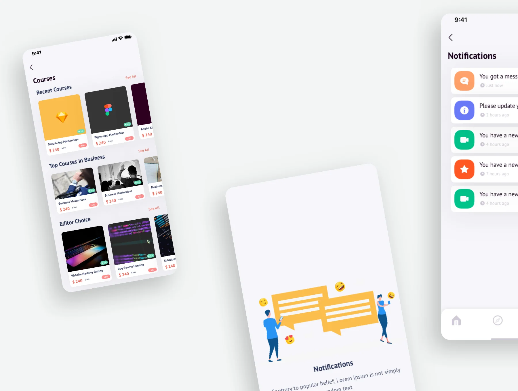 E-learn Online Course UI Kit 5